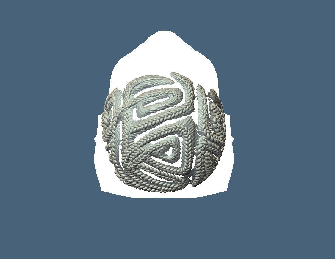 Braid Hairstyle 10 3D print model_6