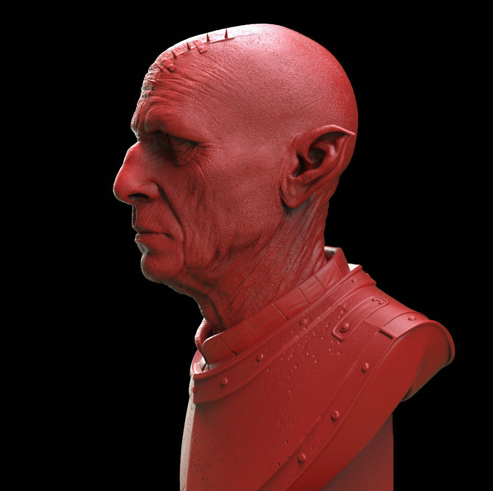 Orc Bust 3D print model_1