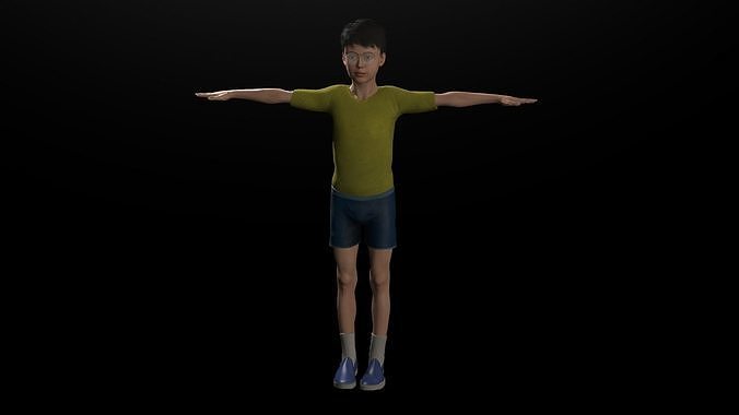 School Boy 3D model