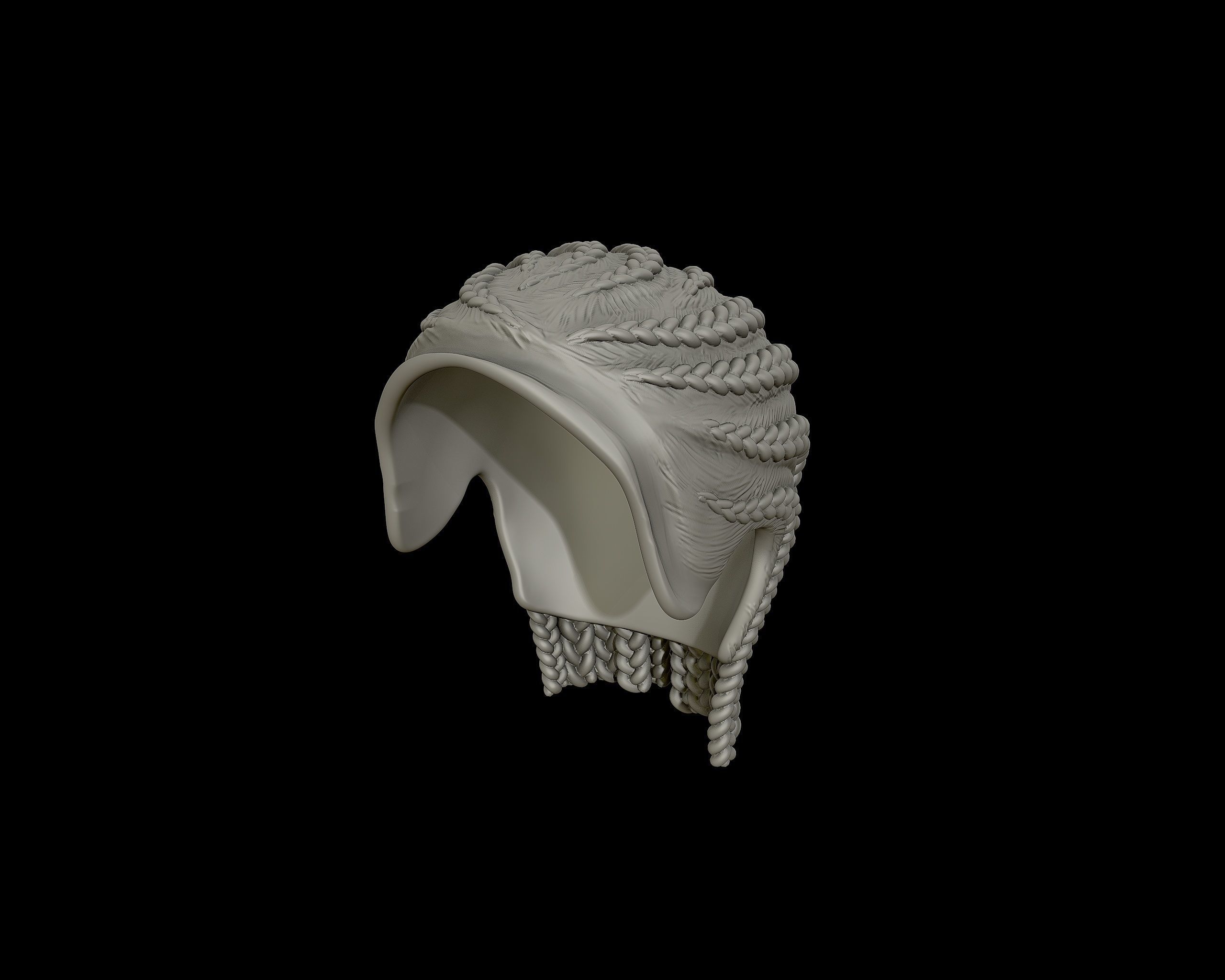 Braid Hairstyle 11 3D print model_9