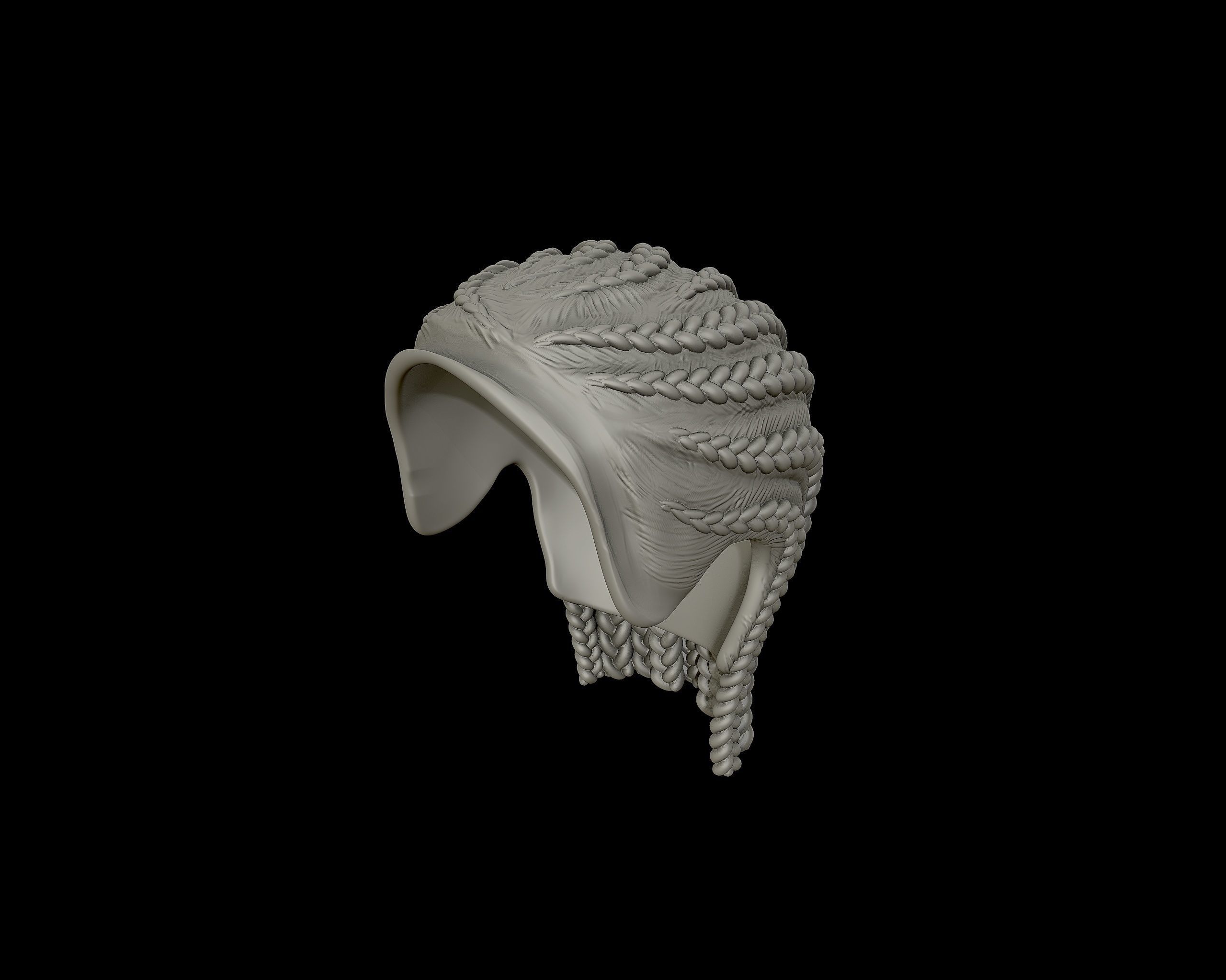 Braid Hairstyle 11 3D print model_10