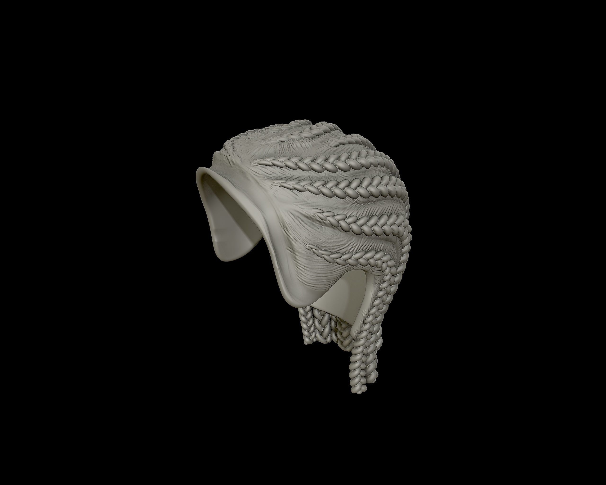 Braid Hairstyle 11 3D print model_11