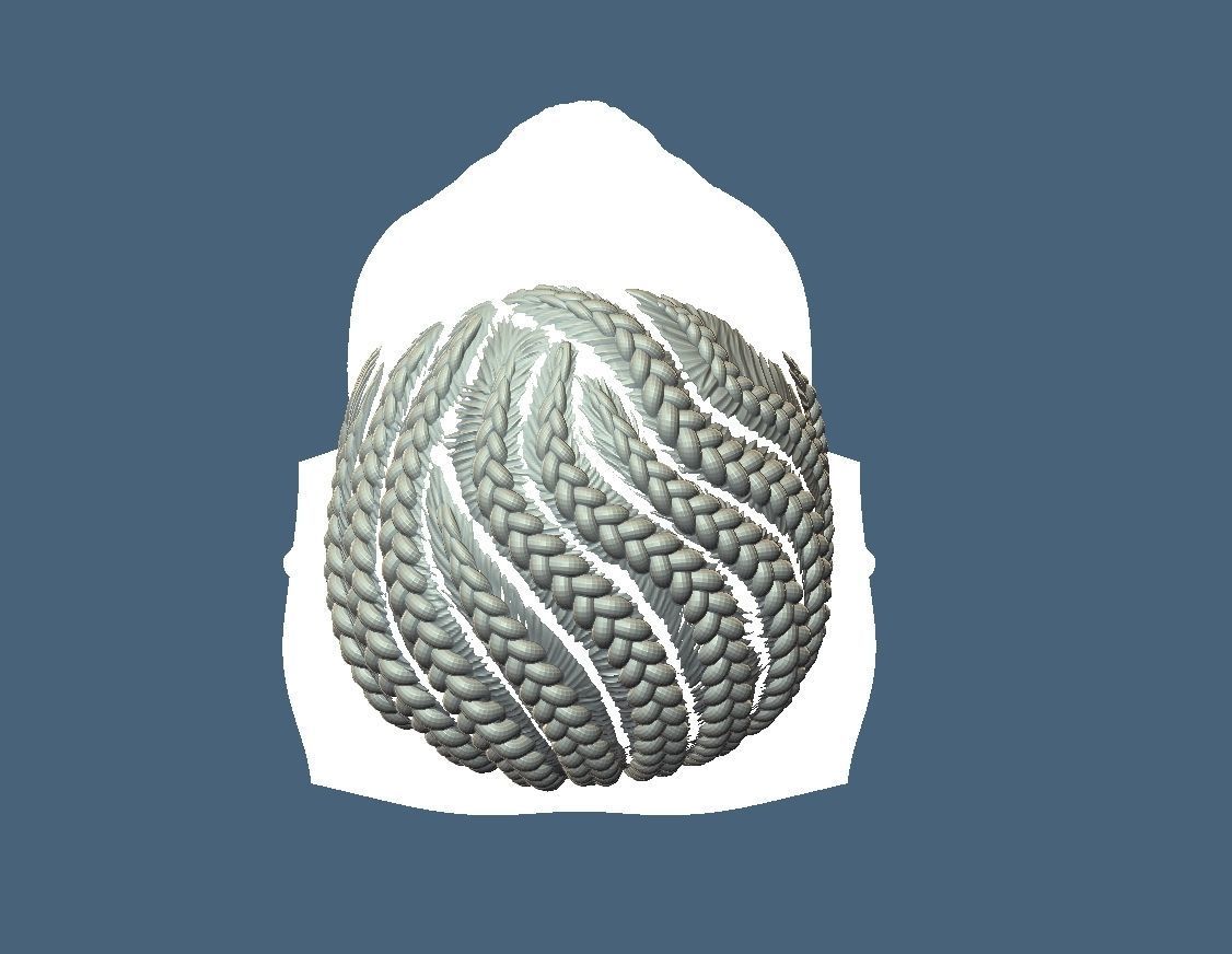 Braid Hairstyle 11 3D print model_6