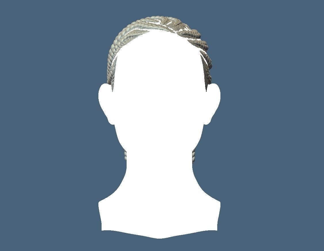 Braid Hairstyle 11 3D print model_2