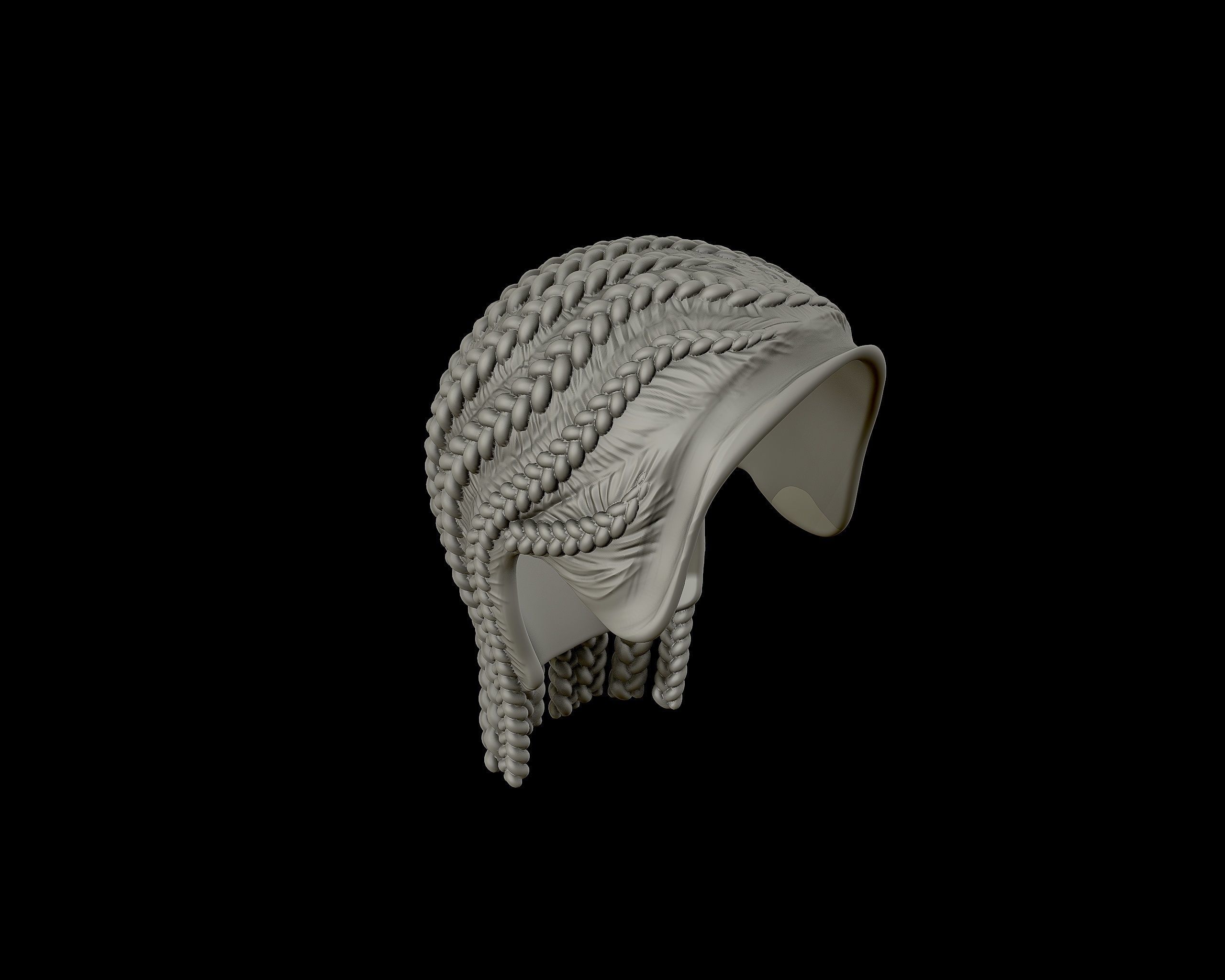 Braid Hairstyle 11 3D print model_19