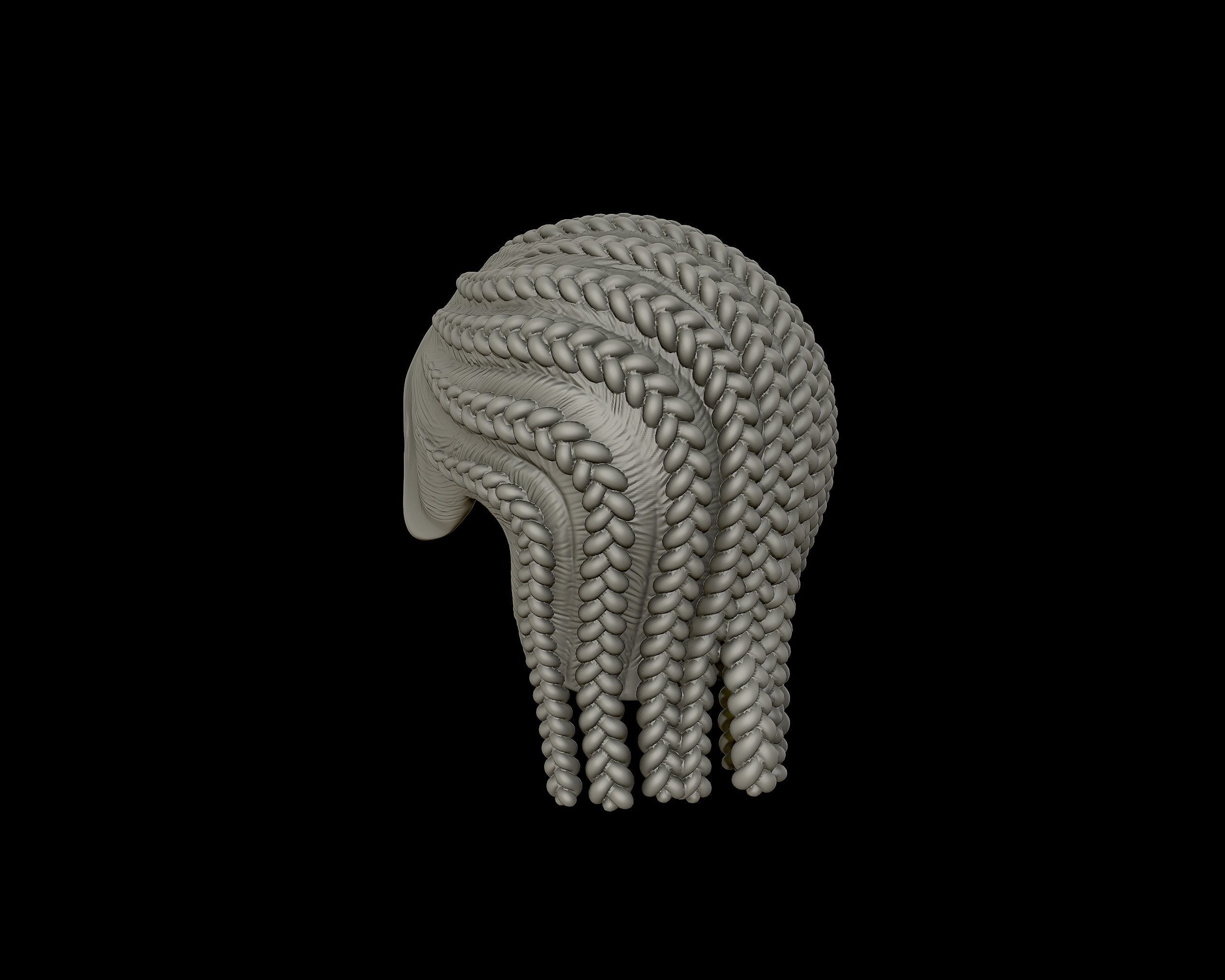 Braid Hairstyle 11 3D print model_15