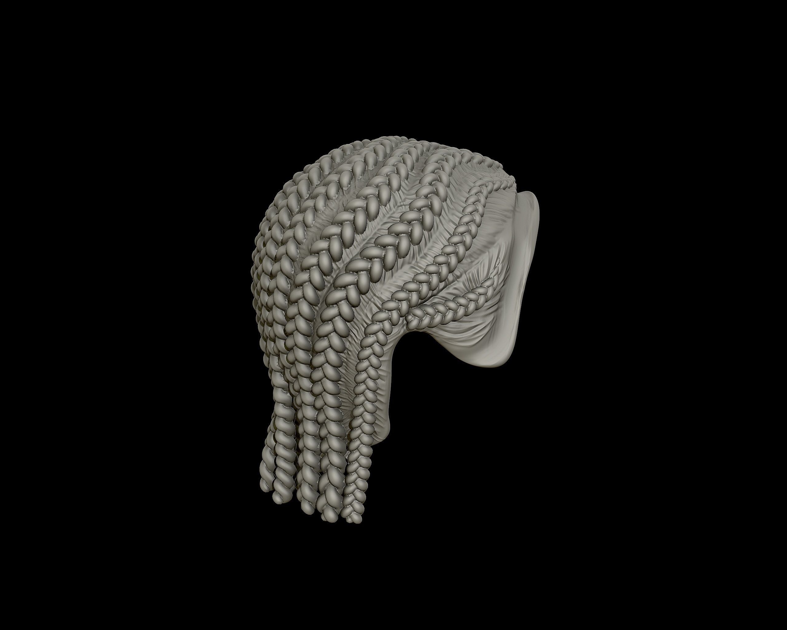Braid Hairstyle 11 3D print model_18