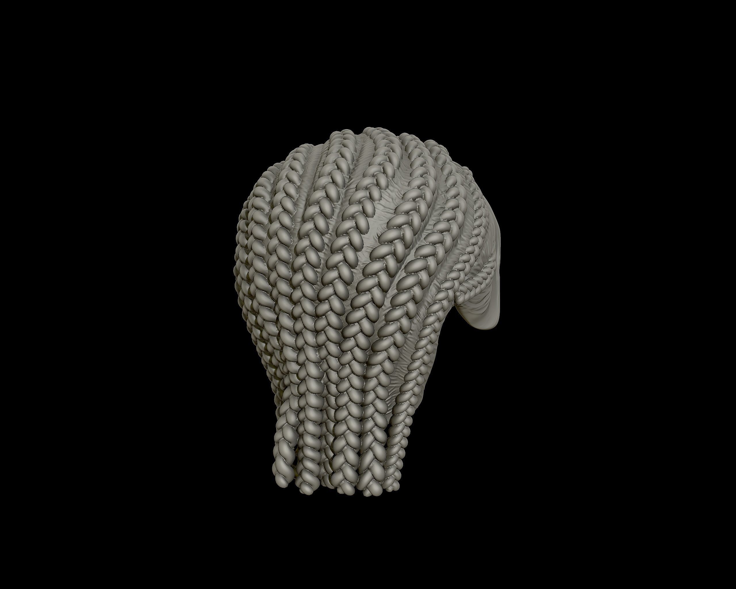 Braid Hairstyle 11 3D print model_17