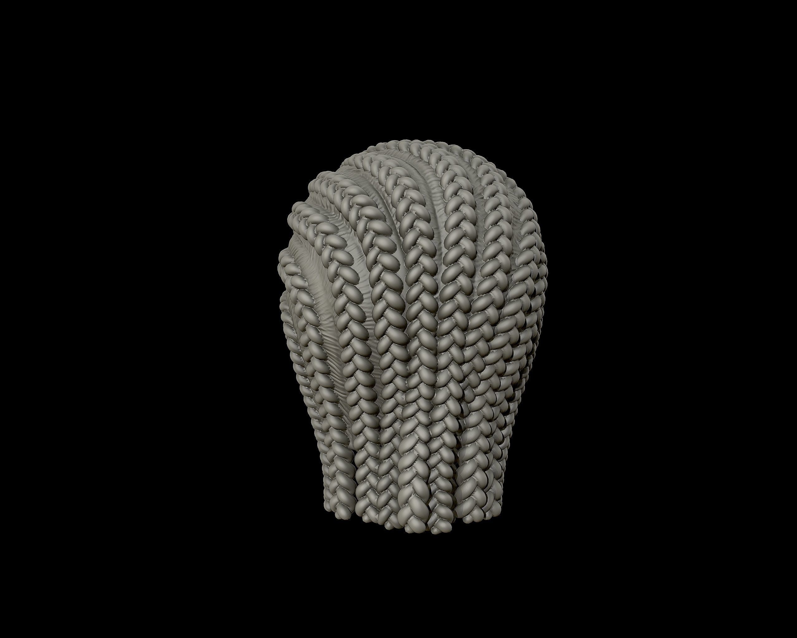 Braid Hairstyle 11 3D print model_16