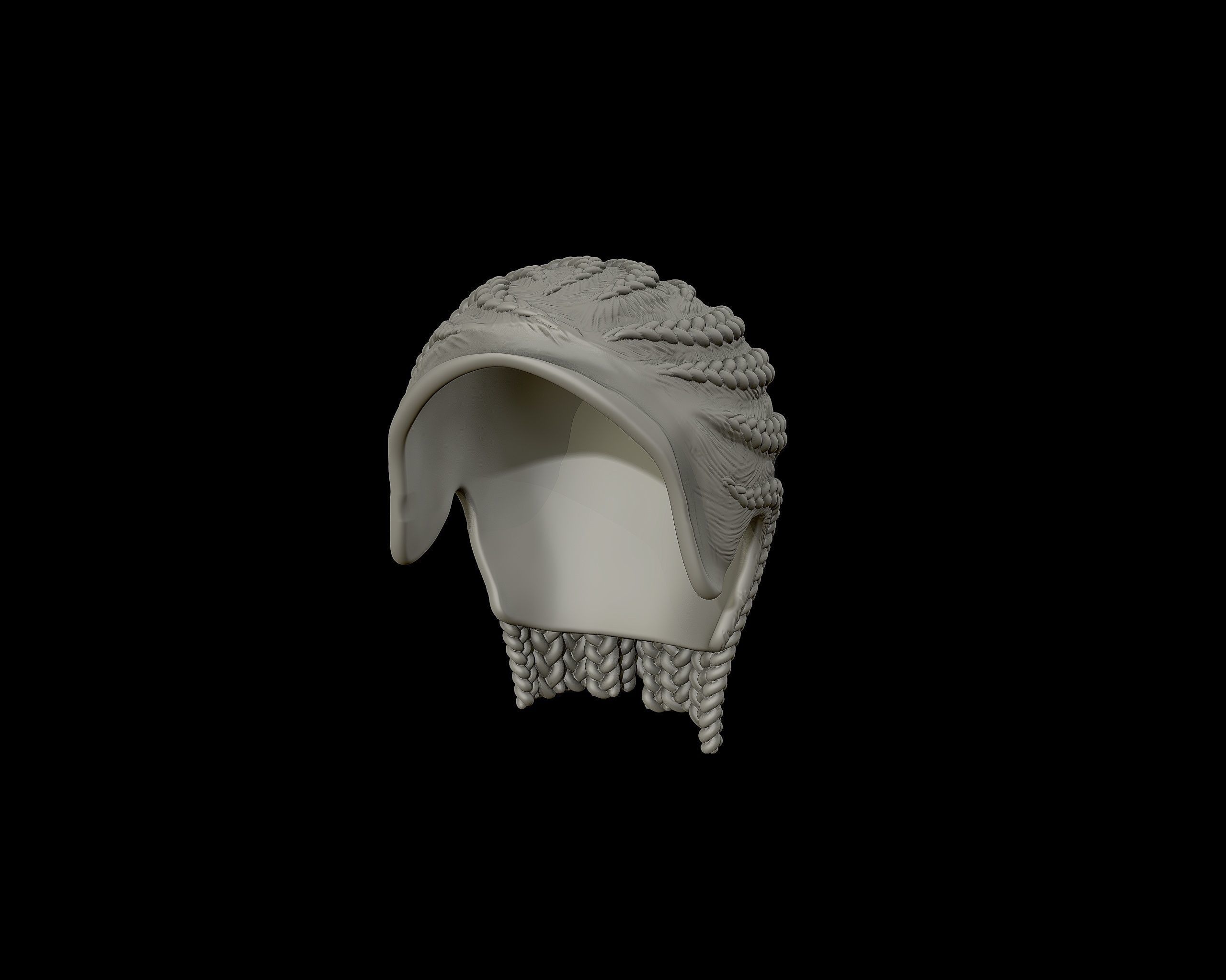 Braid Hairstyle 11 3D print model_8