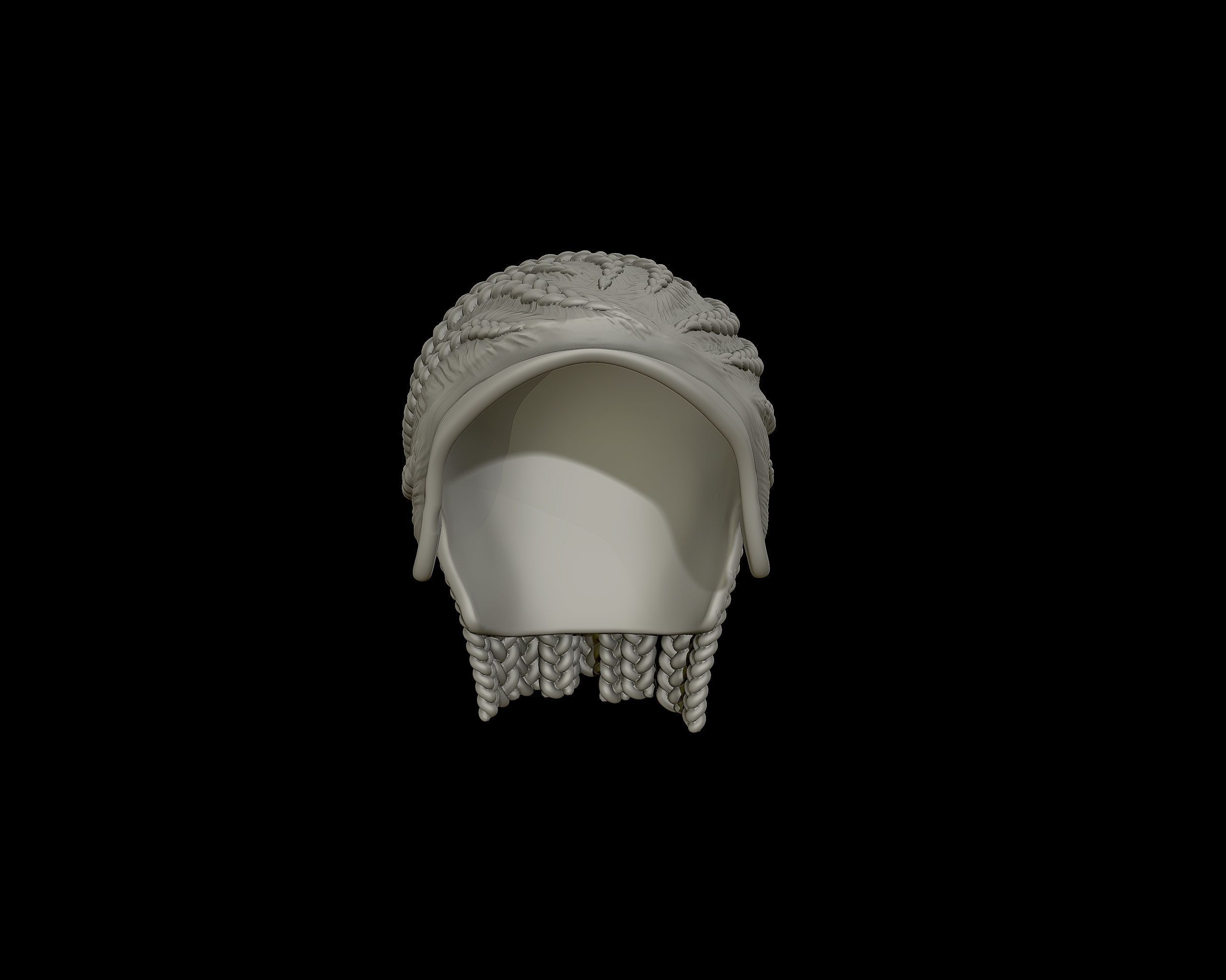 Braid Hairstyle 11 3D print model_7