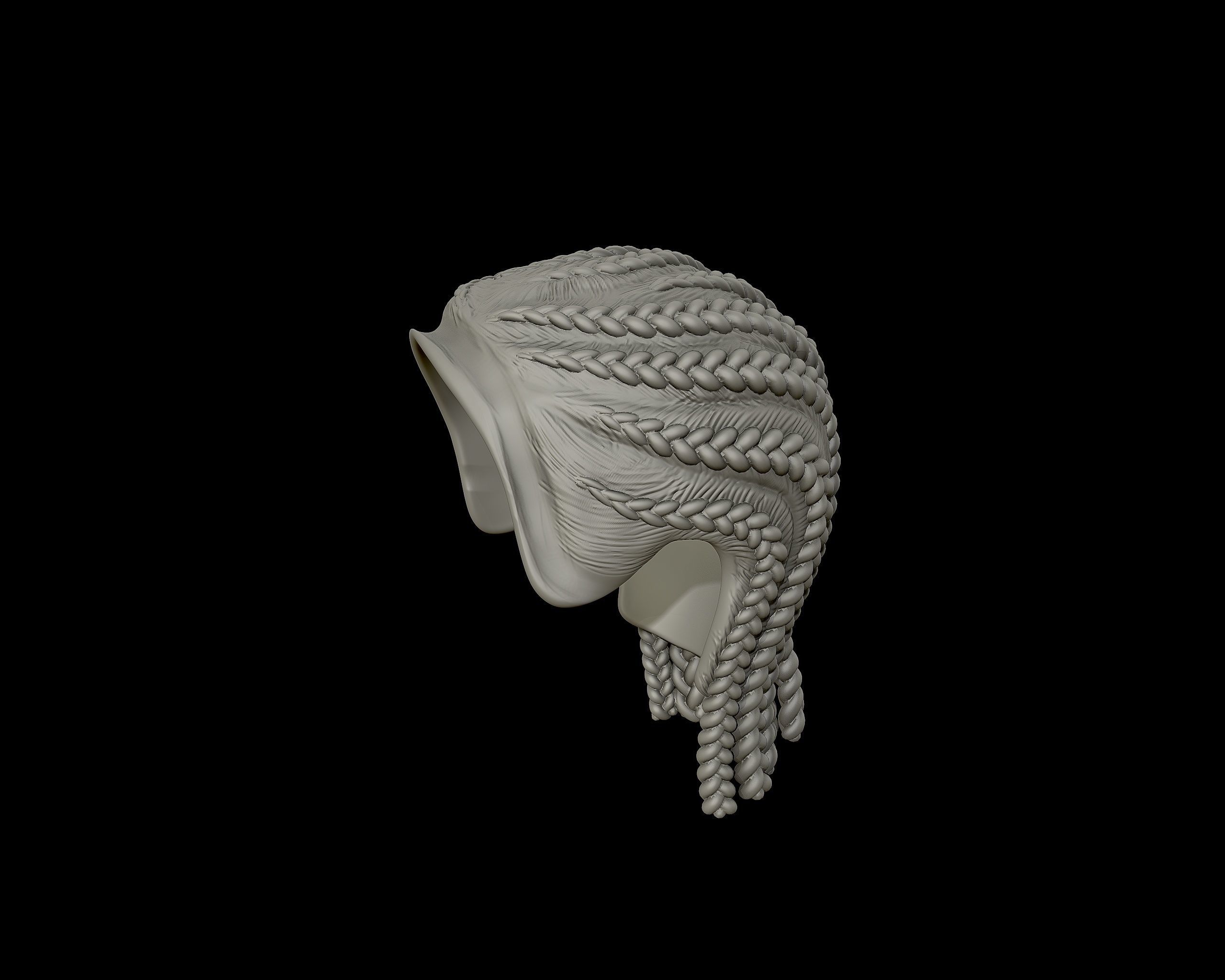Braid Hairstyle 11 3D print model_12