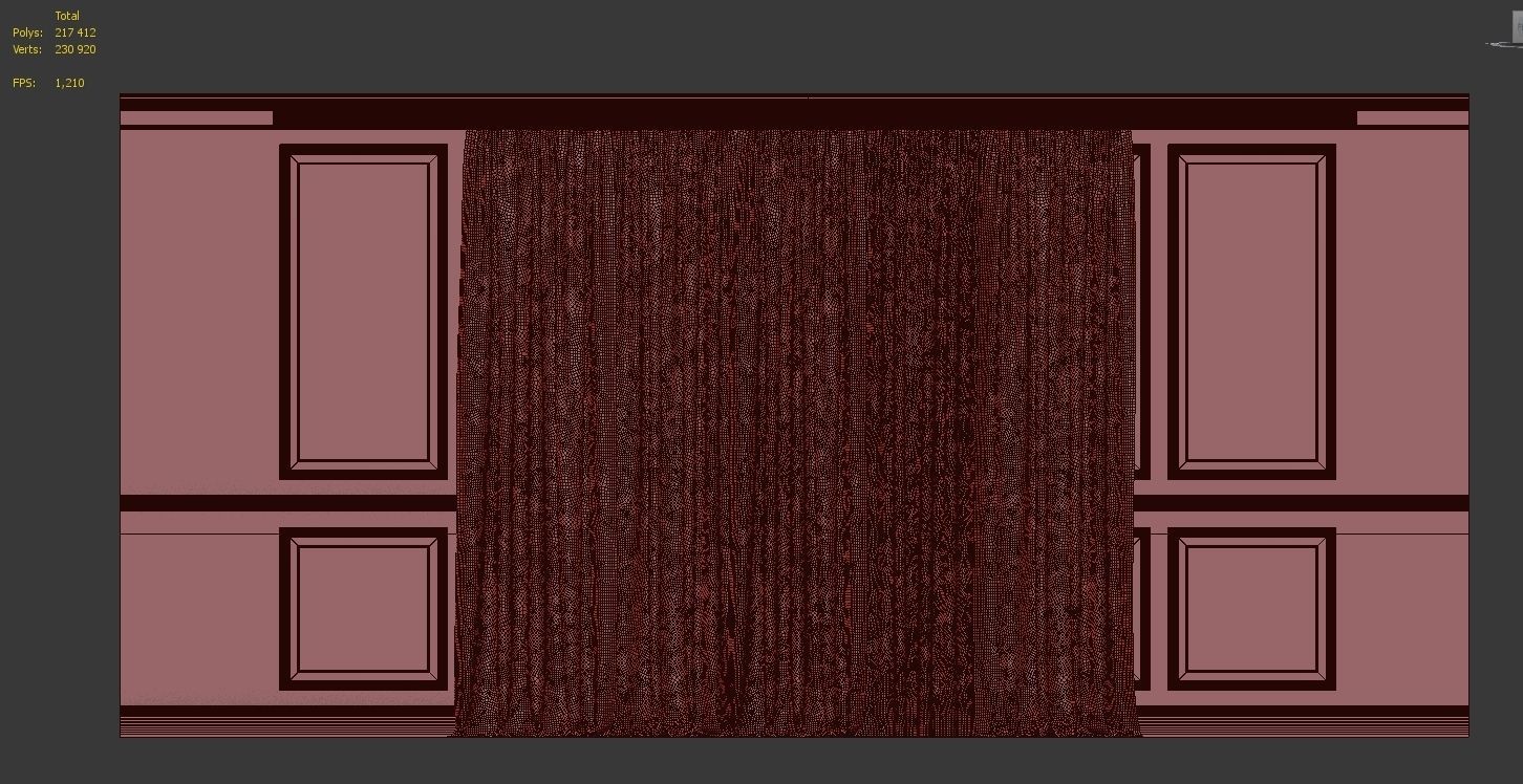 Curtain Set 298 3D model_4