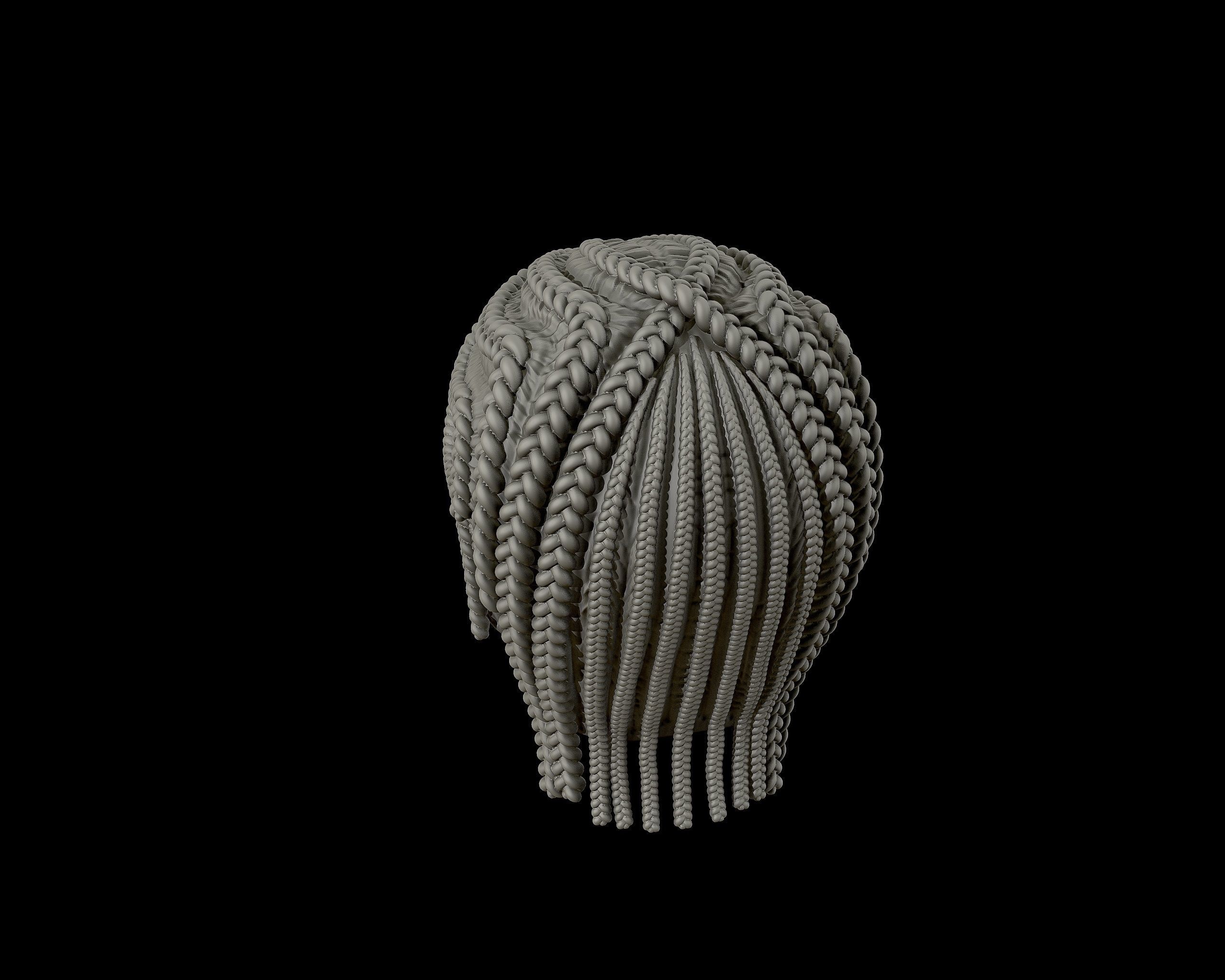 Braid Hairstyle 12 3D print model_15