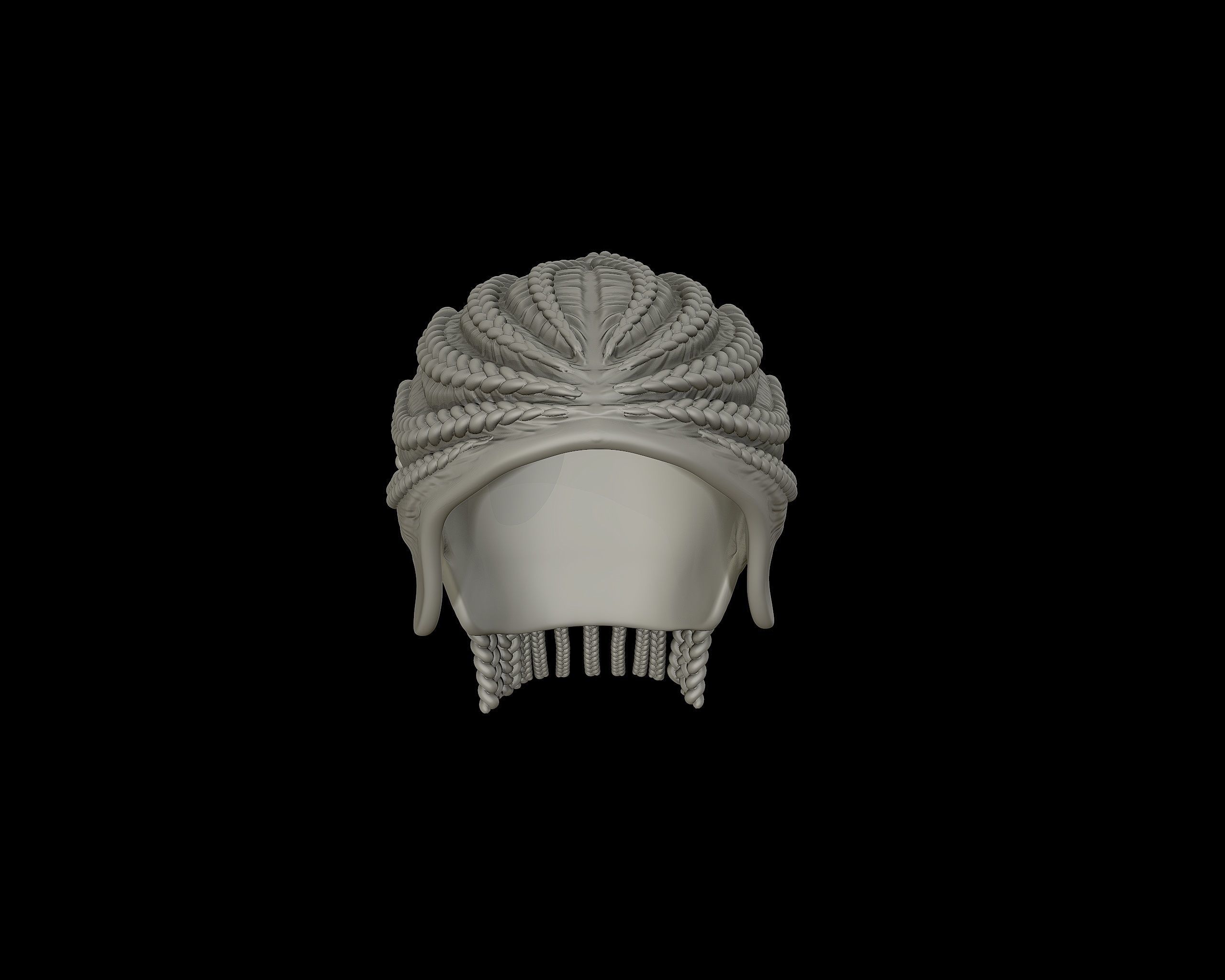 Braid Hairstyle 12 3D print model_7