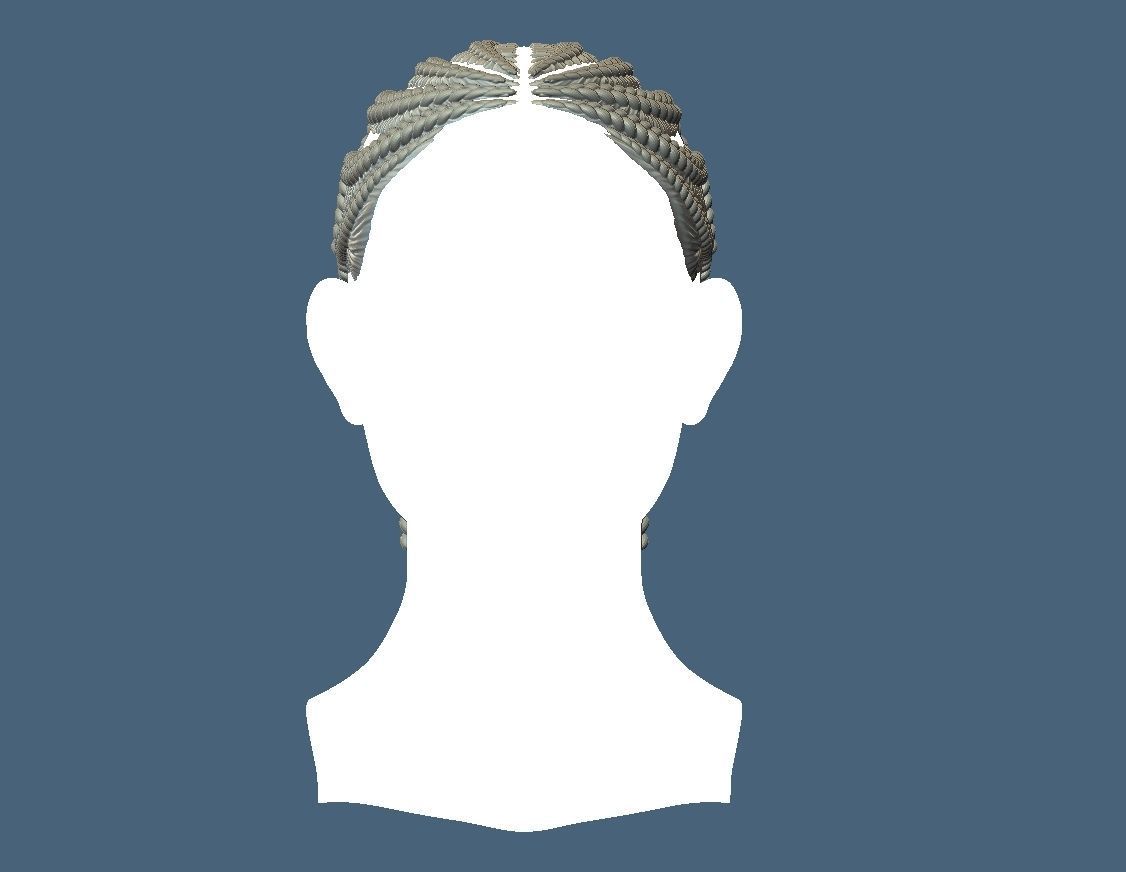 Braid Hairstyle 12 3D print model_2