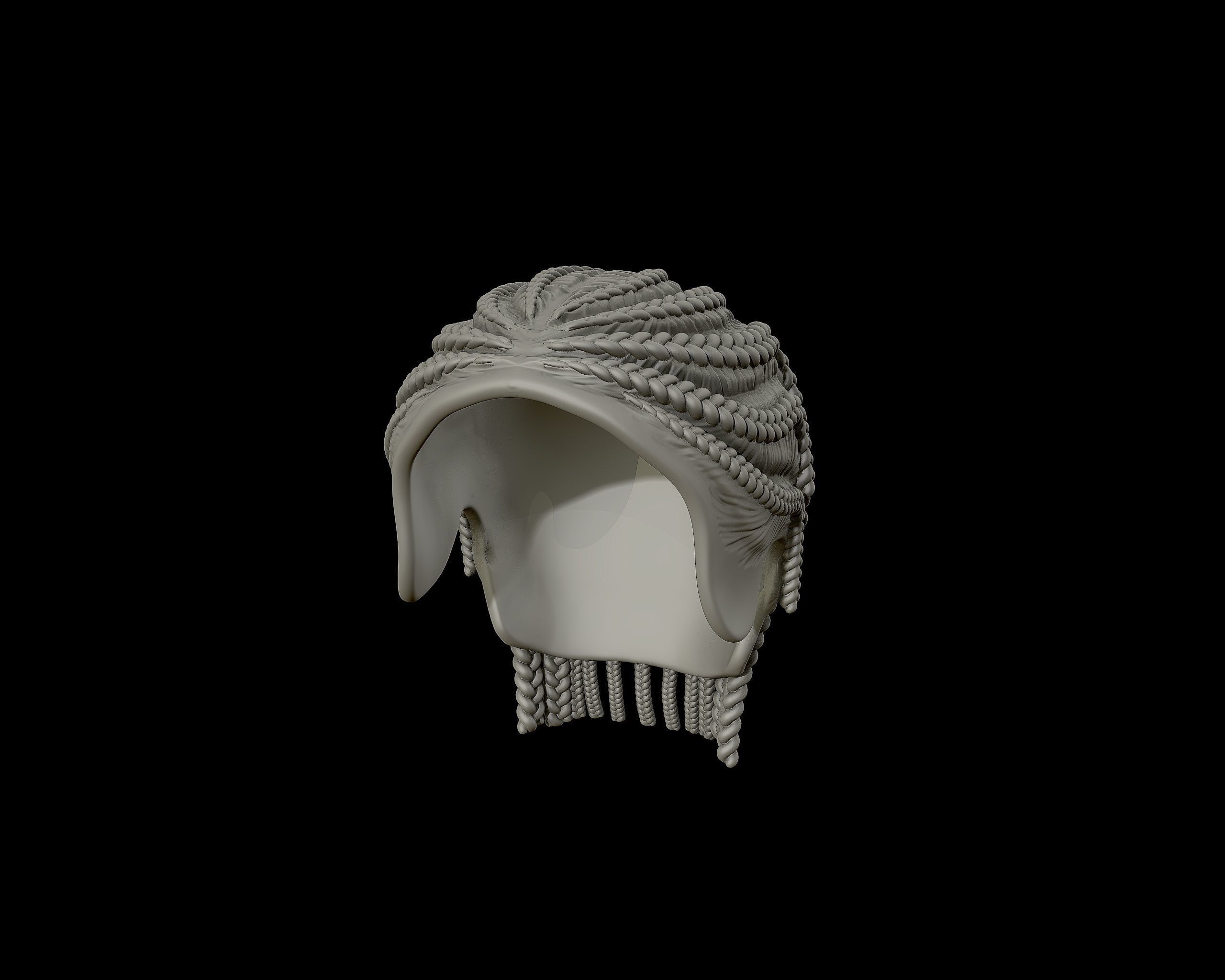 Braid Hairstyle 12 3D print model_8