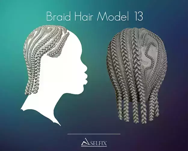 Braid Hairstyle 13 3D print model