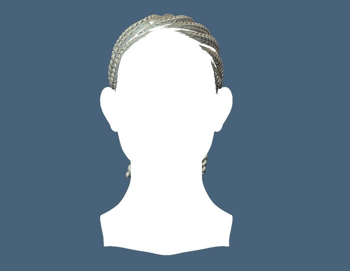 Braid Hairstyle 13 3D print model_2