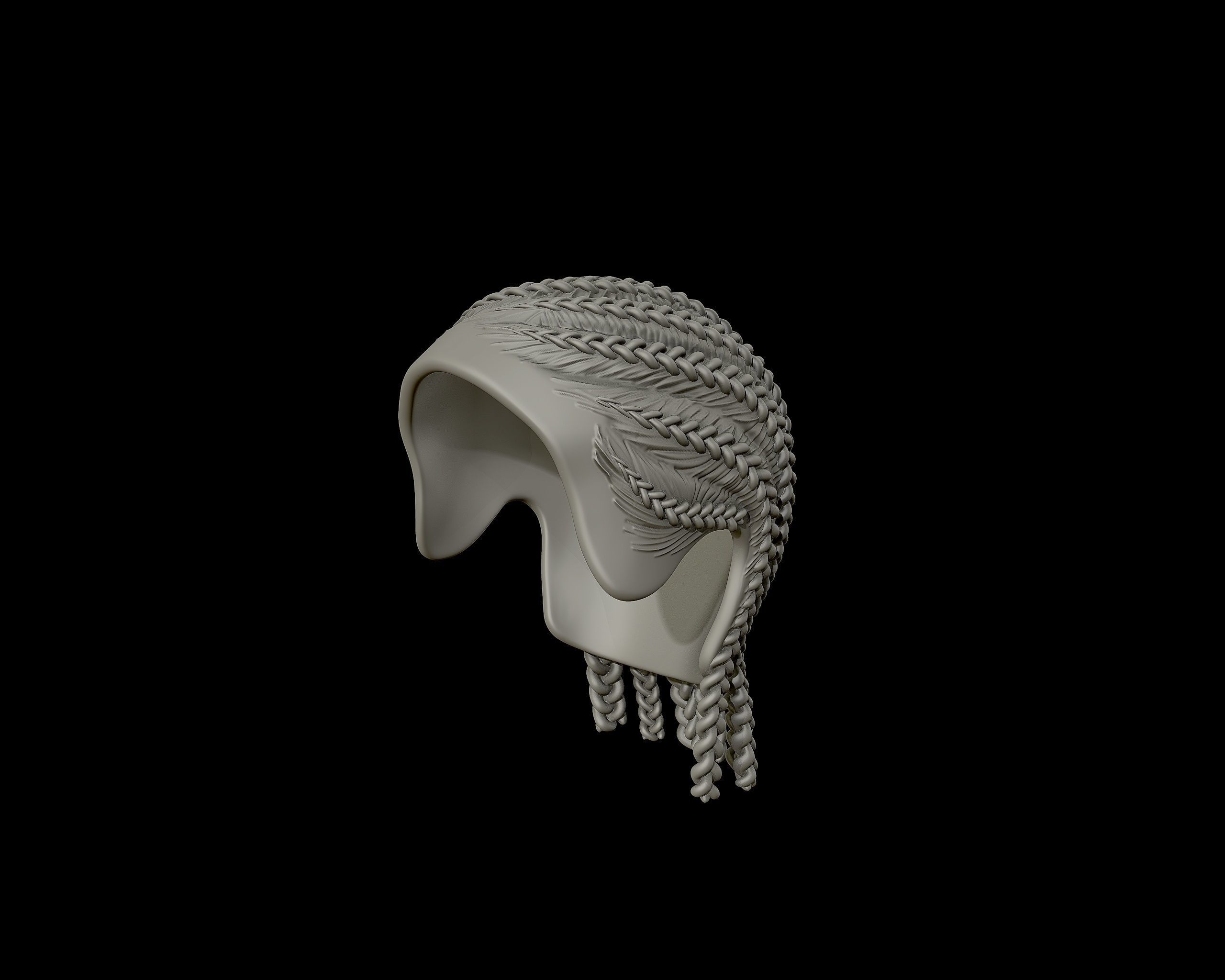 Braid Hairstyle 13 3D print model_9