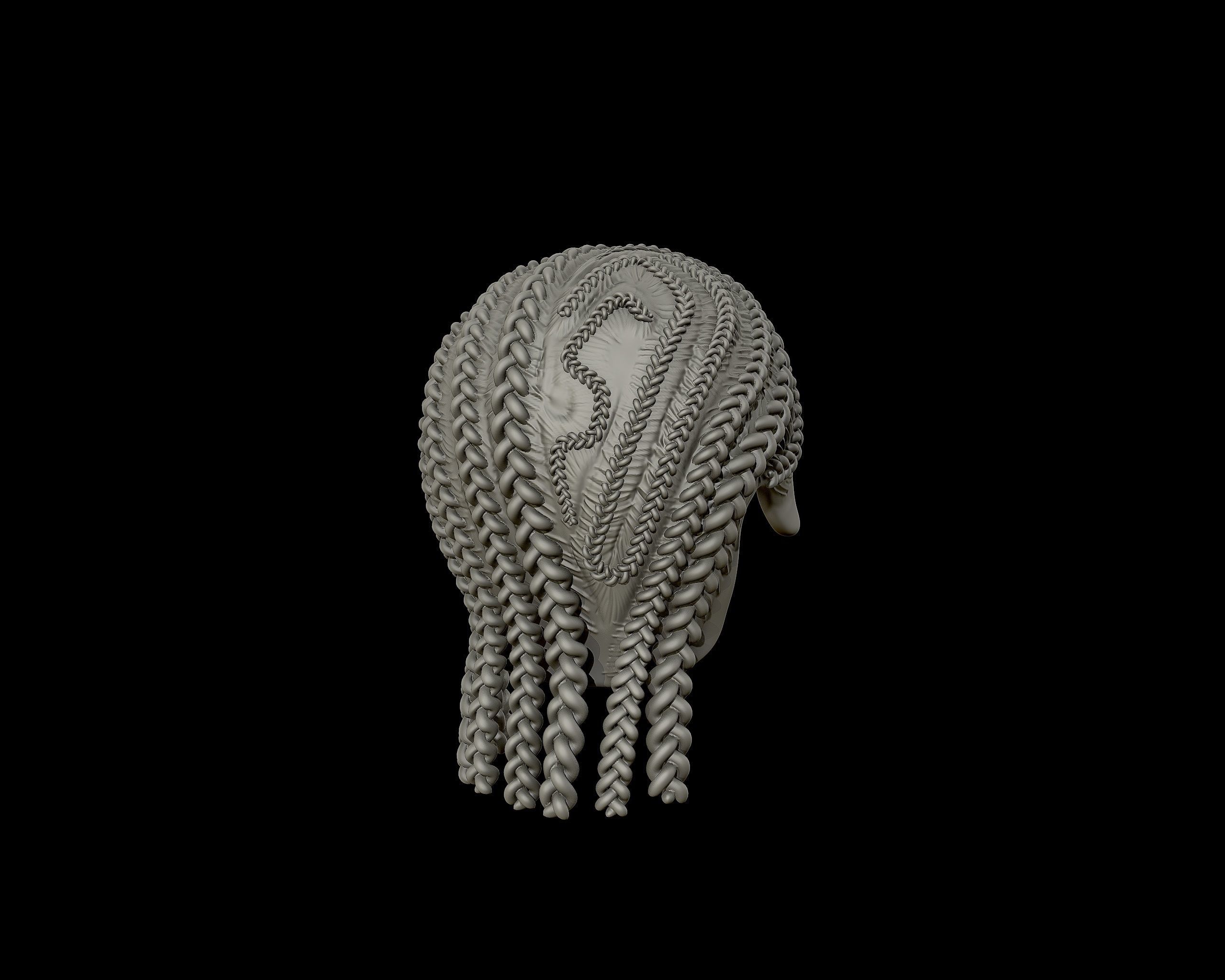 Braid Hairstyle 13 3D print model_16