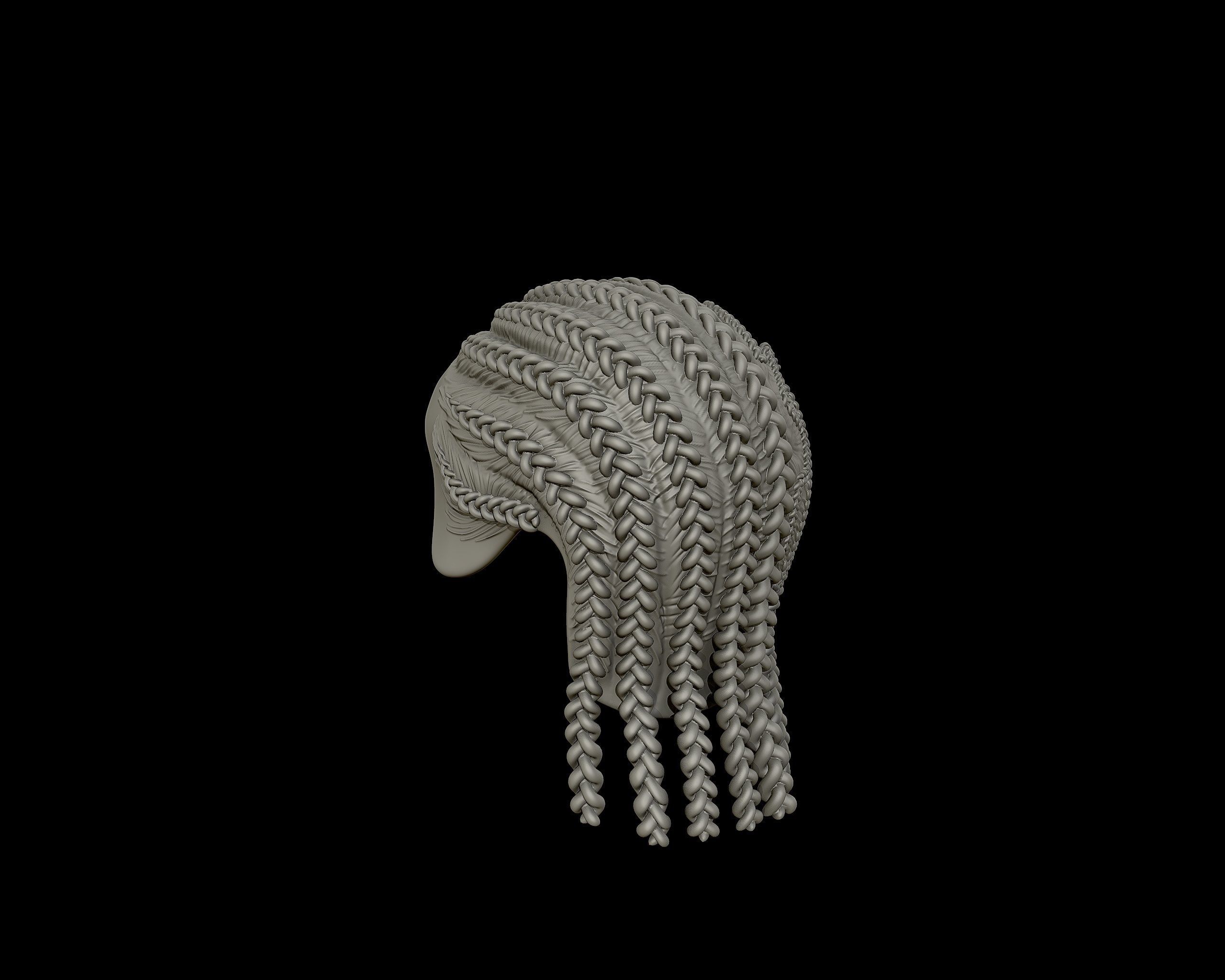 Braid Hairstyle 13 3D print model_13