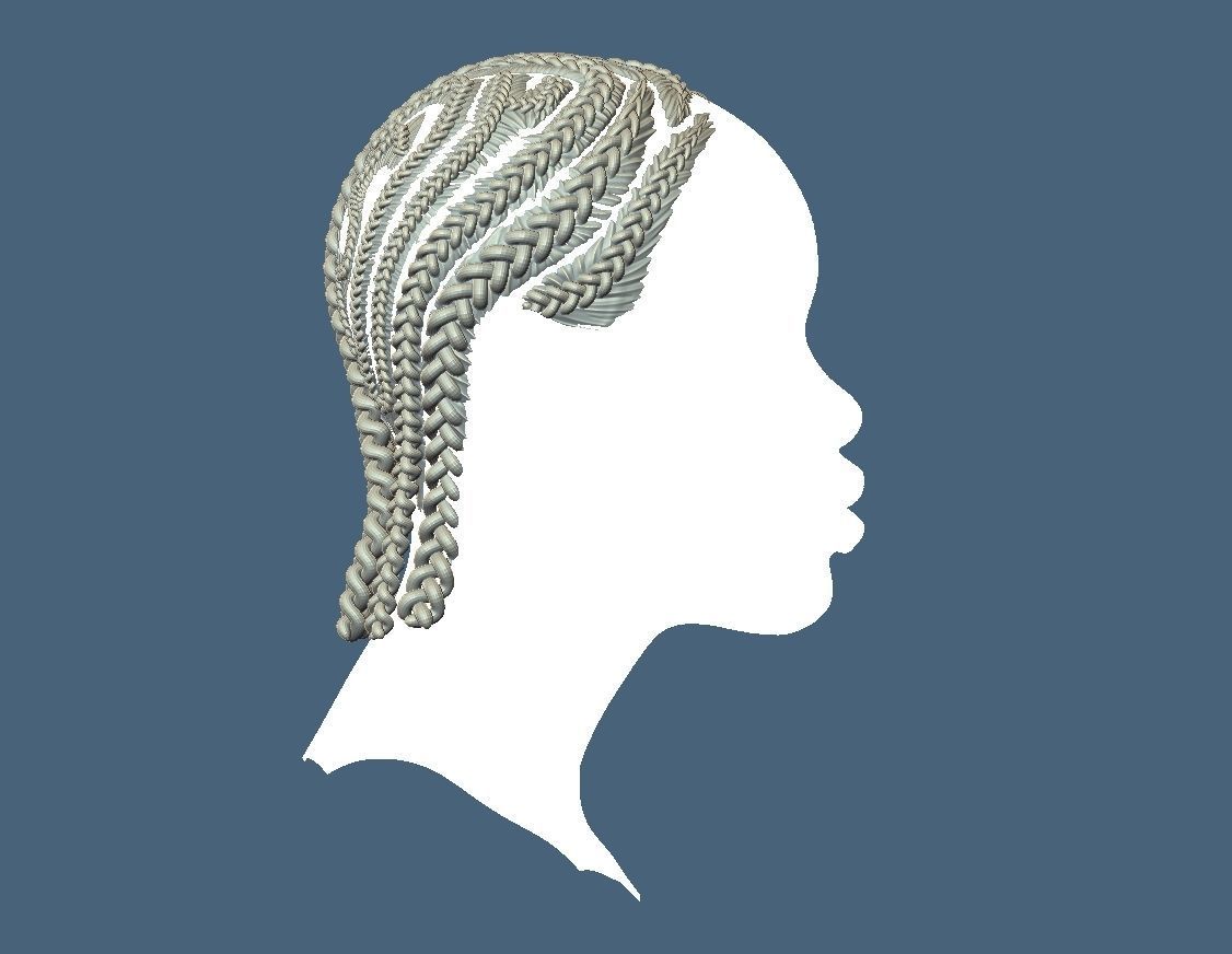 Braid Hairstyle 13 3D print model_5