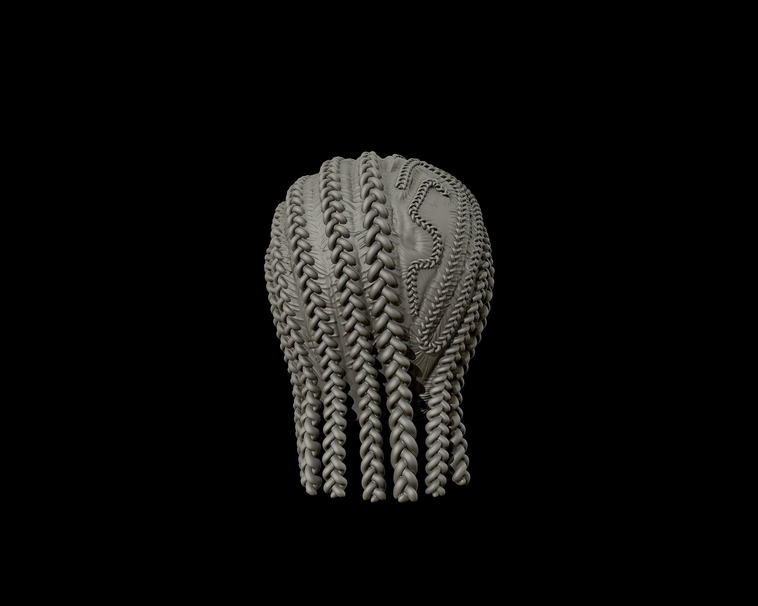 Braid Hairstyle 13 3D print model_15