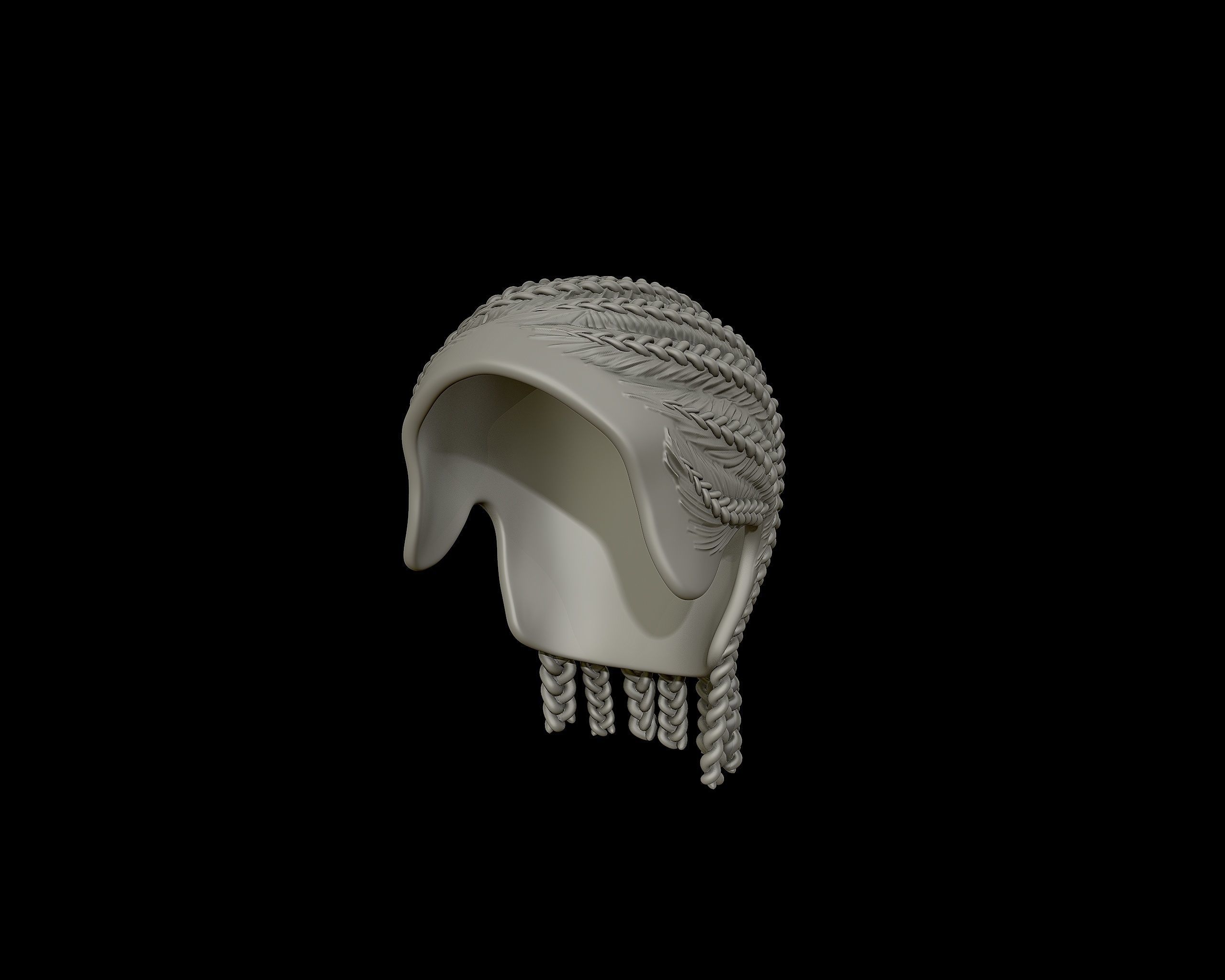 Braid Hairstyle 13 3D print model_8