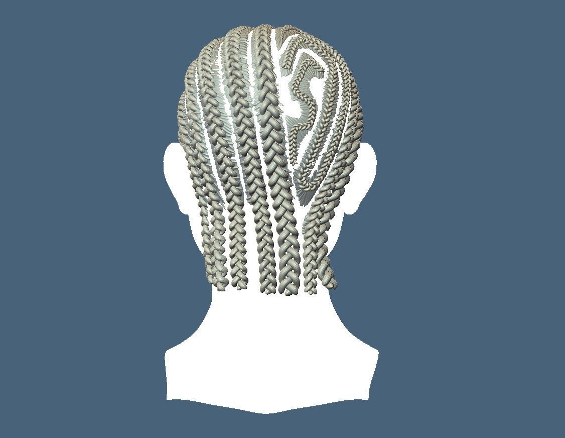 Braid Hairstyle 13 3D print model_4