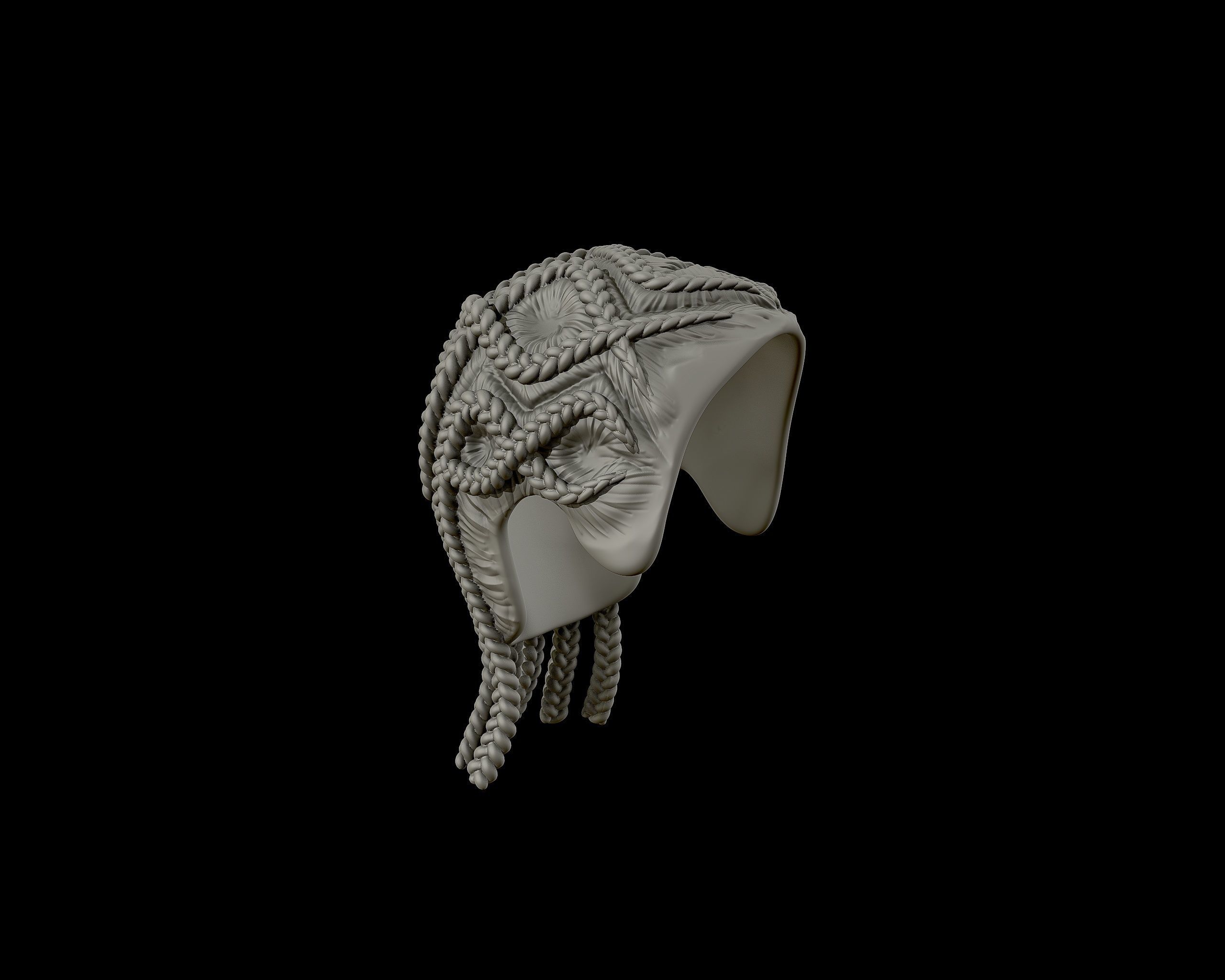 Braid Hairstyle 14 3D print model_18