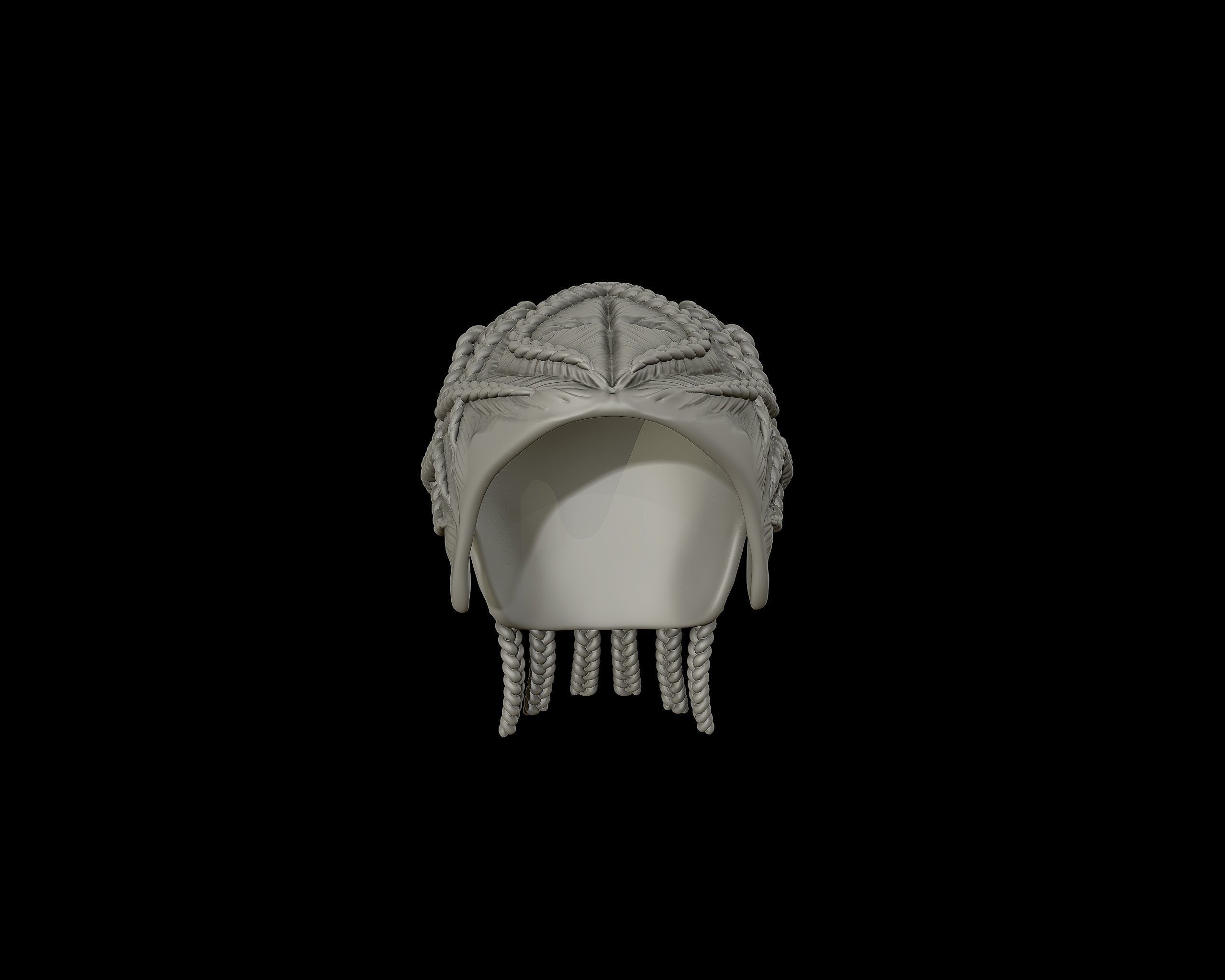 Braid Hairstyle 14 3D print model_7