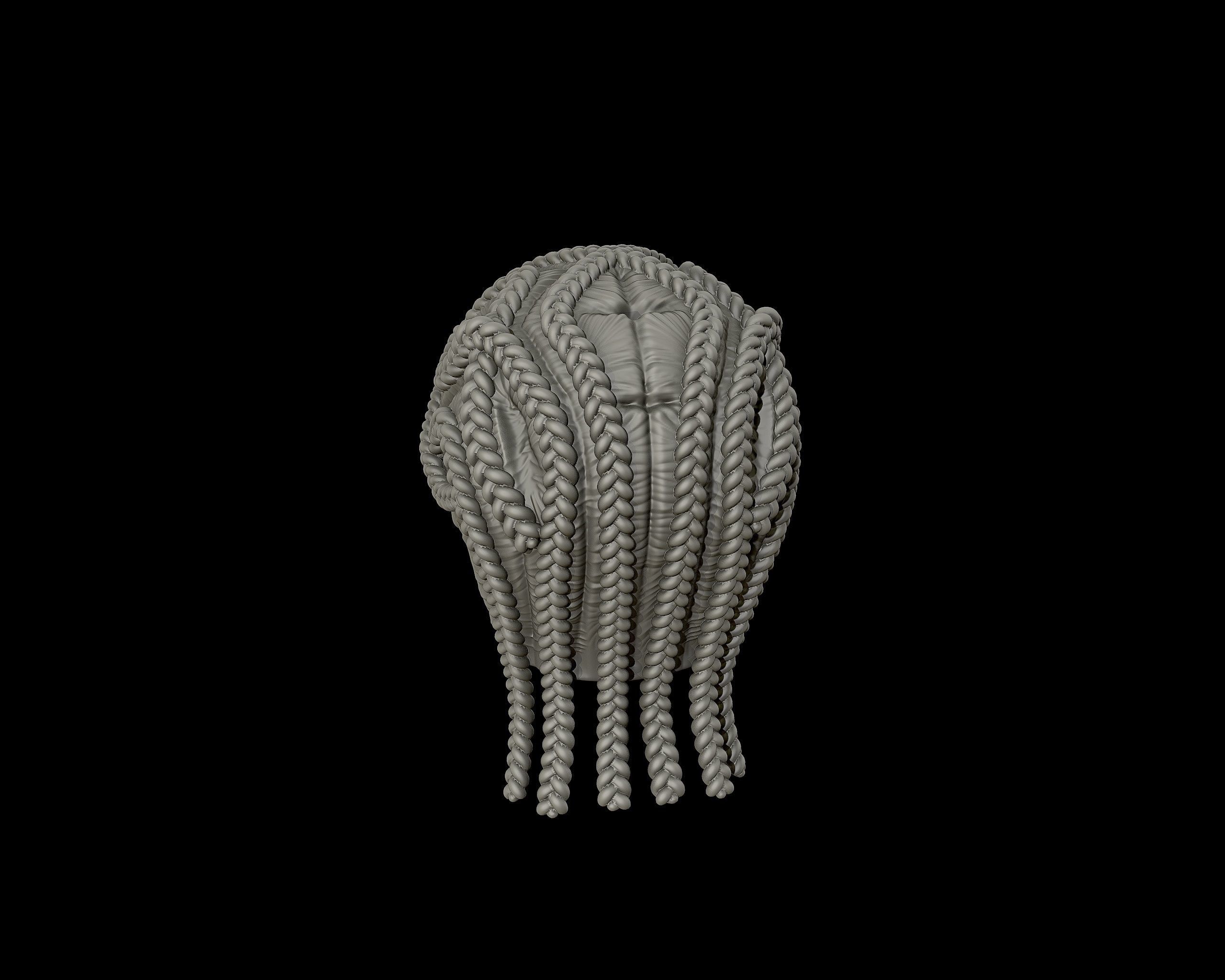 Braid Hairstyle 14 3D print model_14