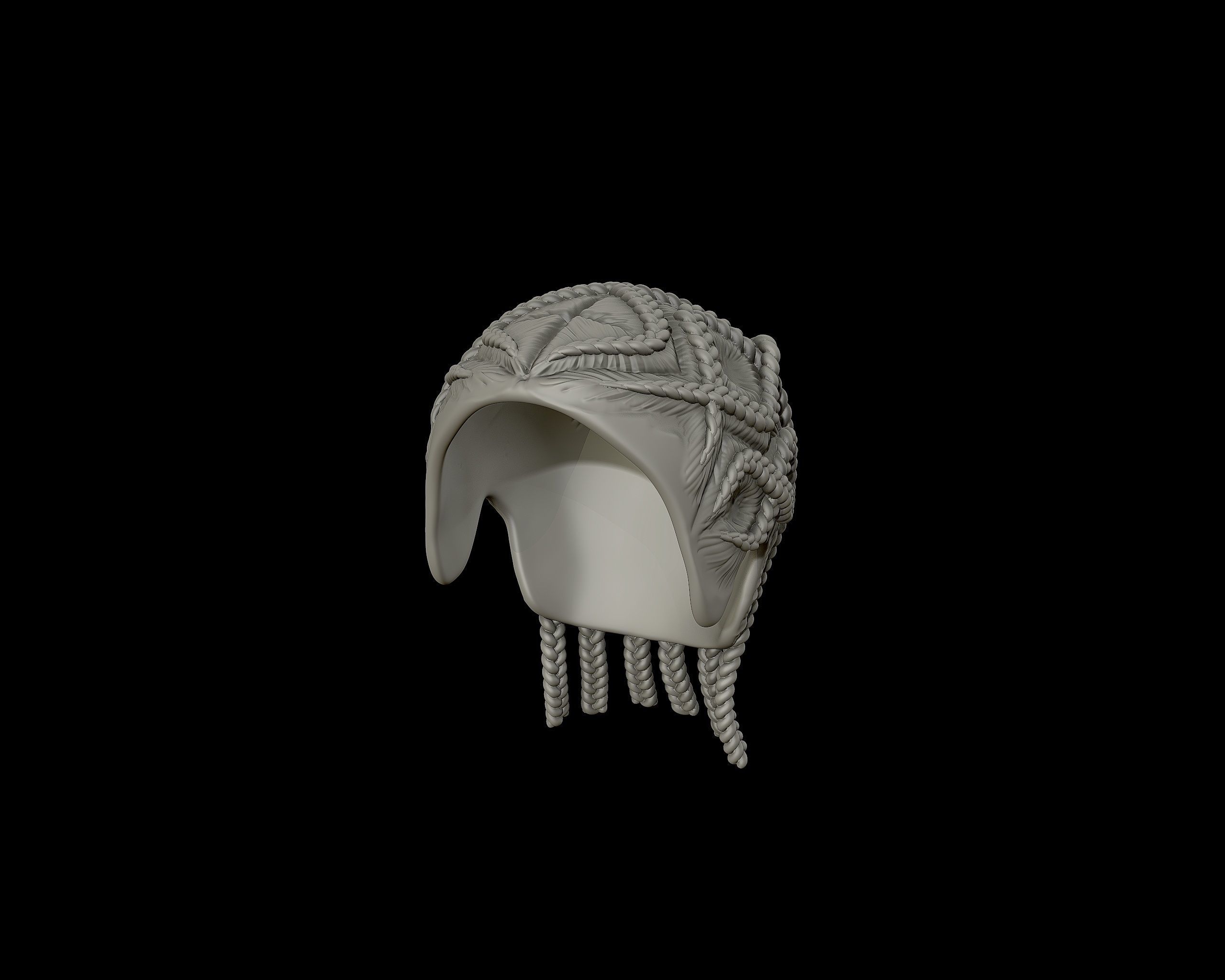 Braid Hairstyle 14 3D print model_8