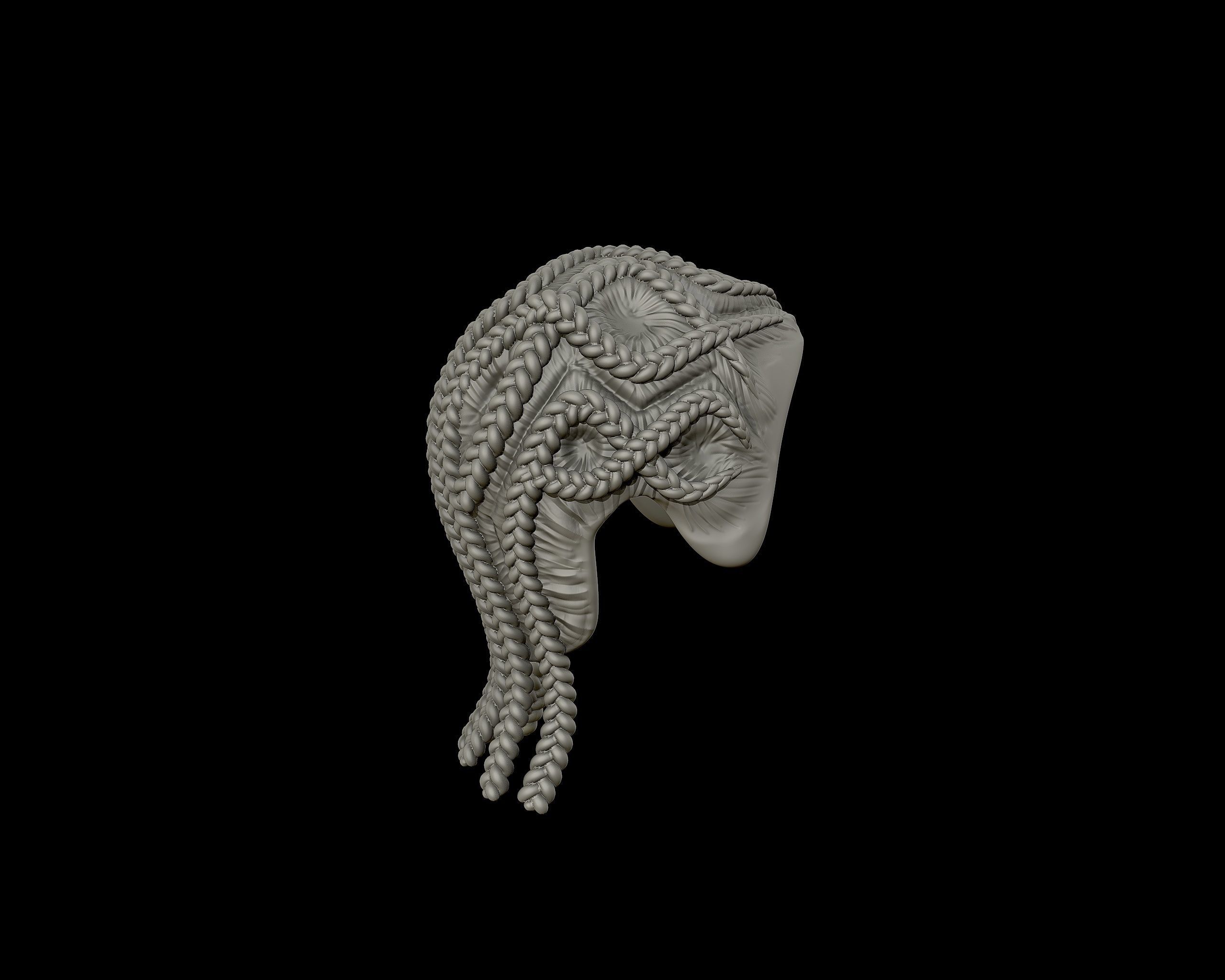 Braid Hairstyle 14 3D print model_17