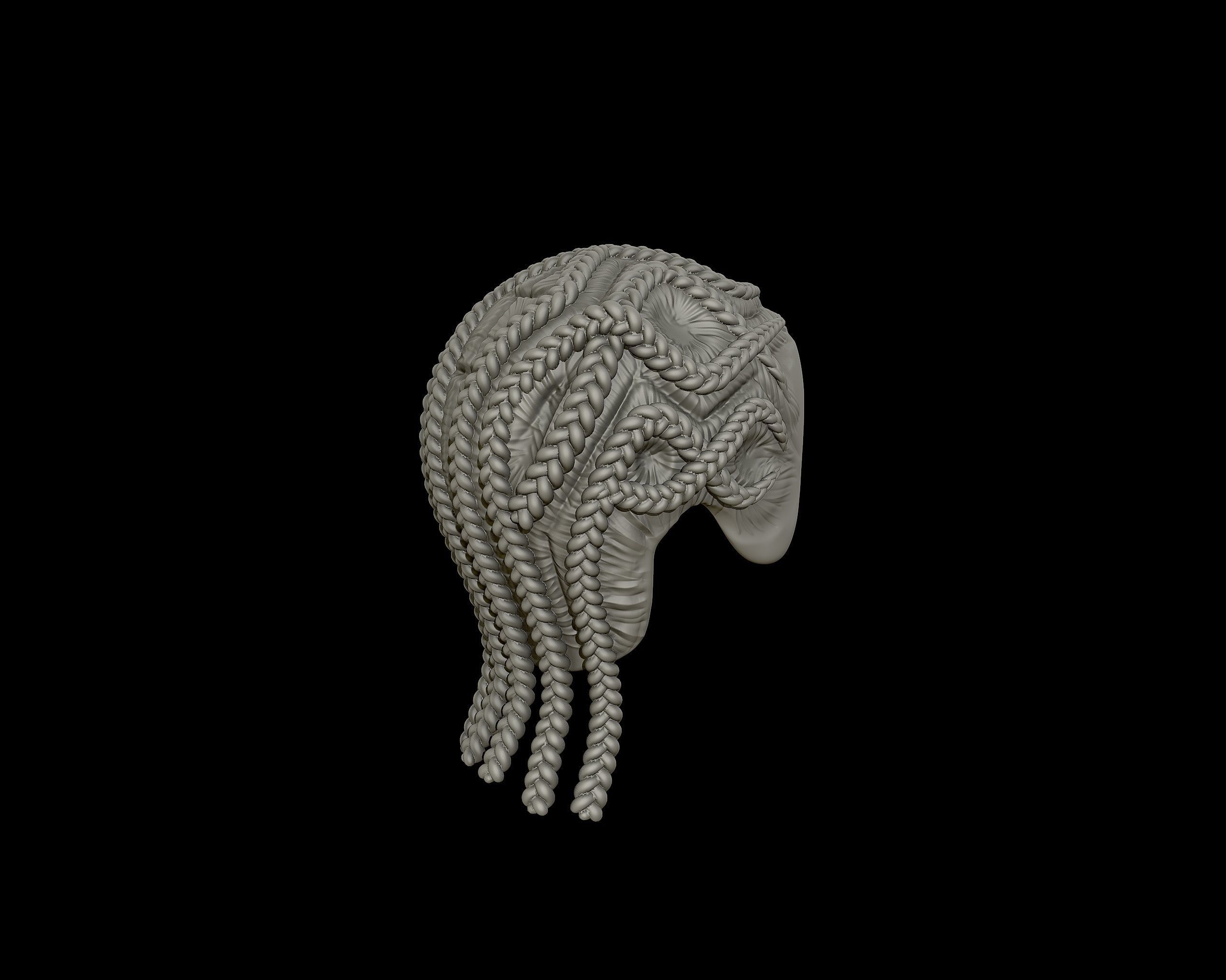 Braid Hairstyle 14 3D print model_16