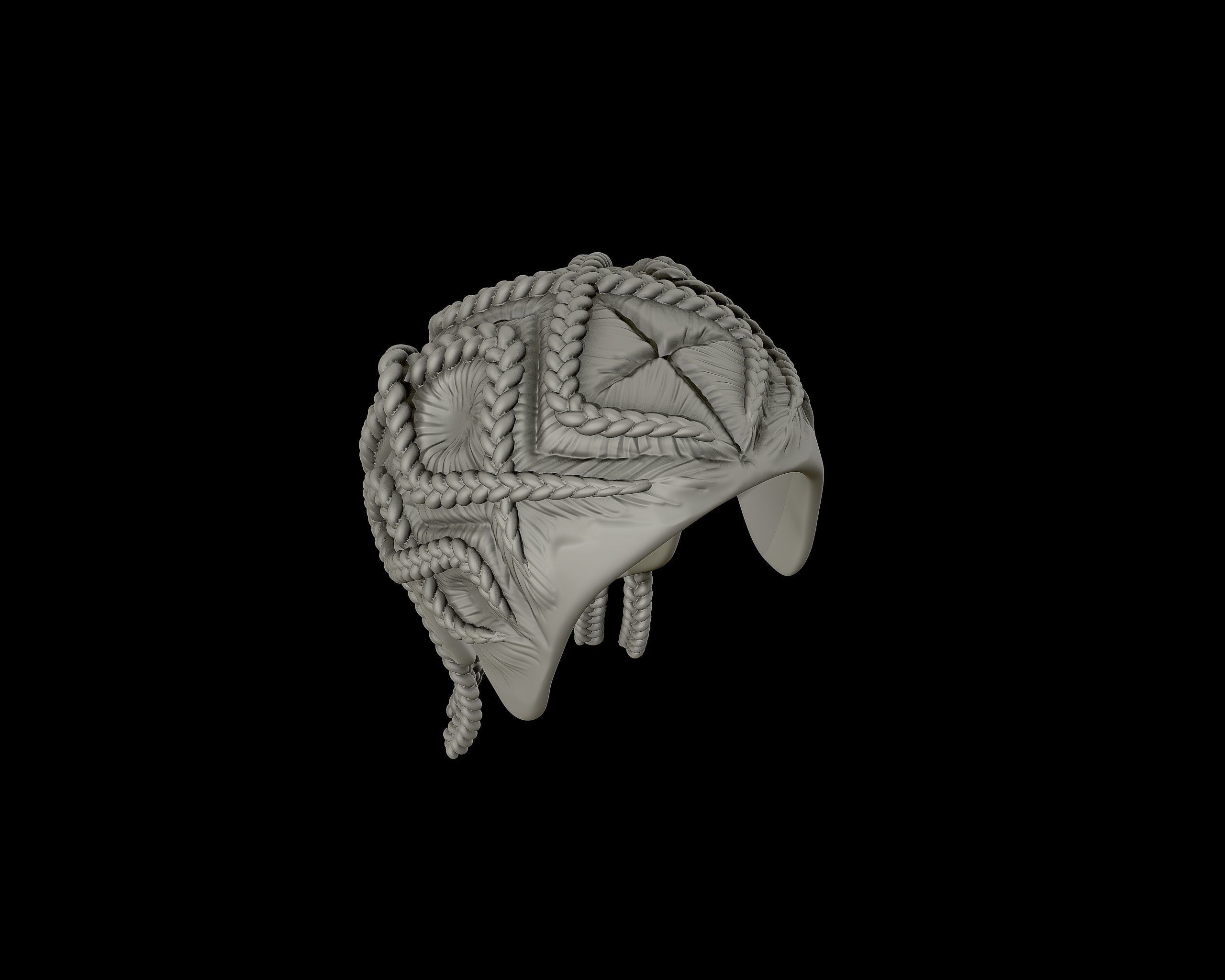 Braid Hairstyle 14 3D print model_19