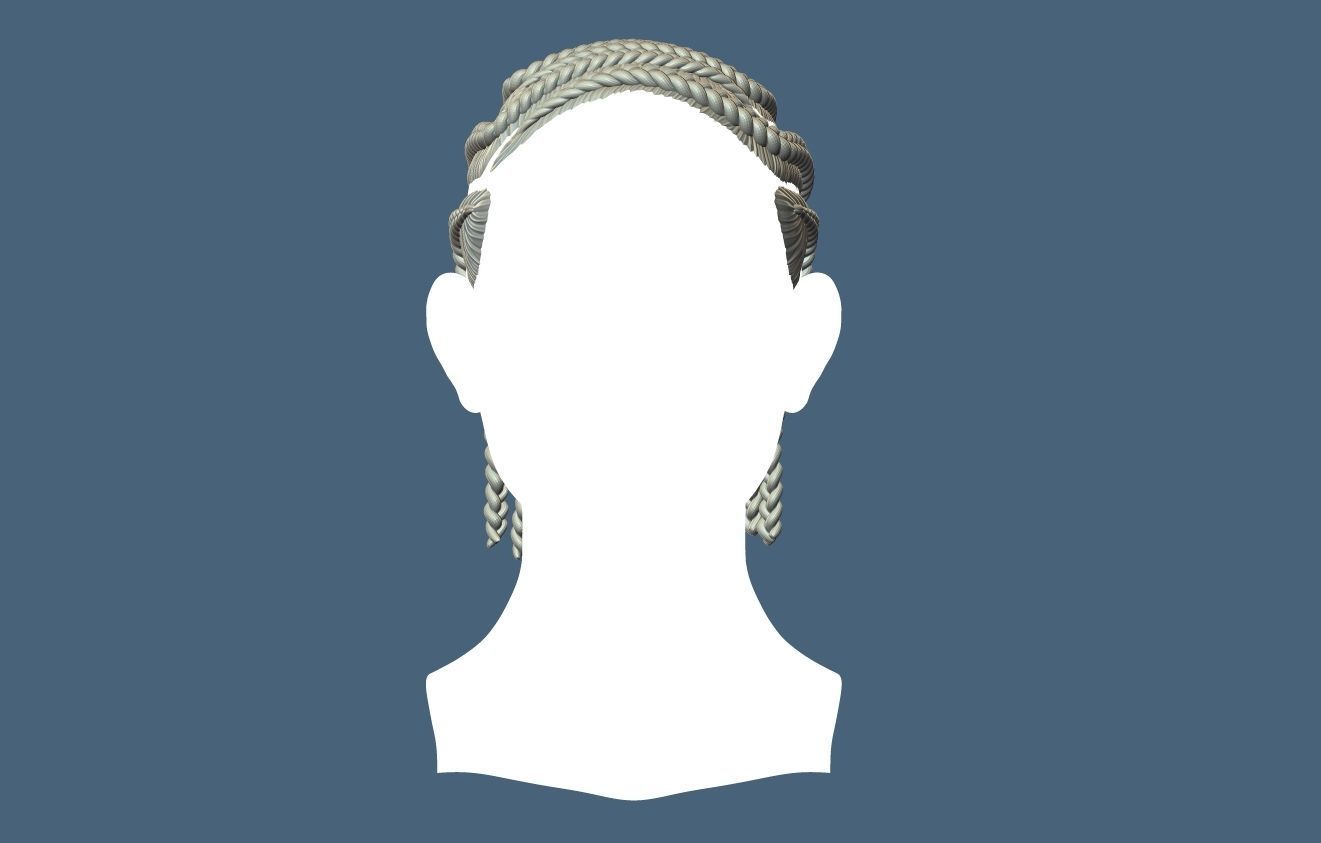 Braid Hairstyle 15 3D print model_2