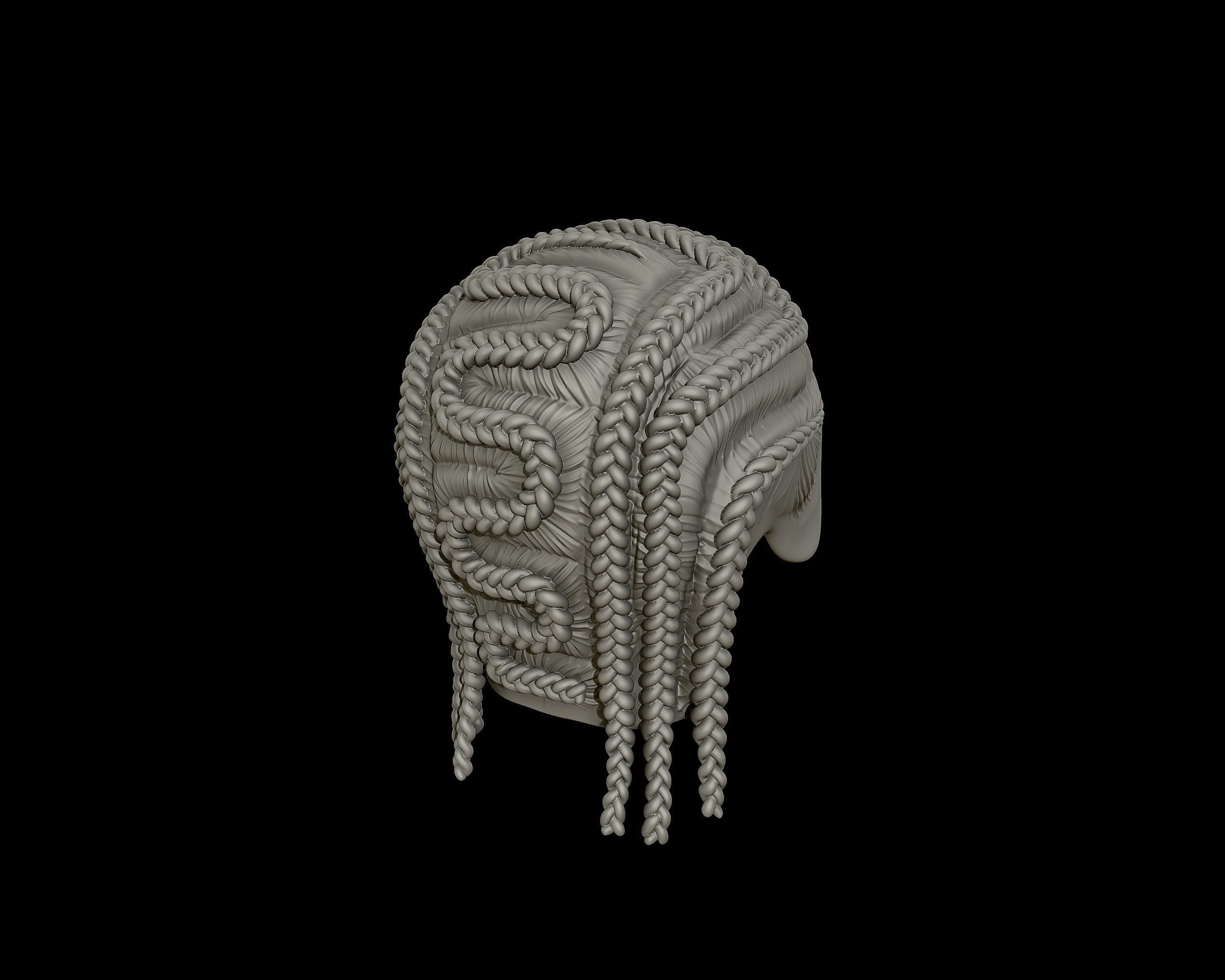 Braid Hairstyle 15 3D print model_16