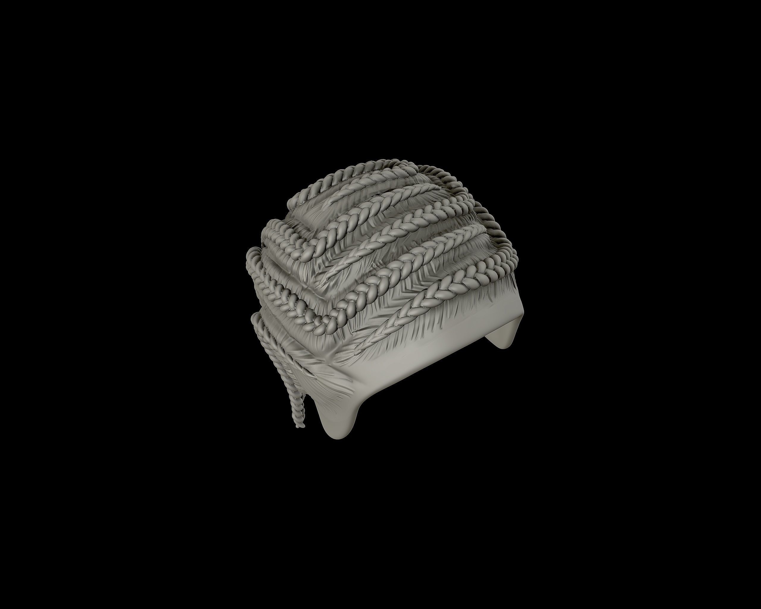Braid Hairstyle 15 3D print model_19
