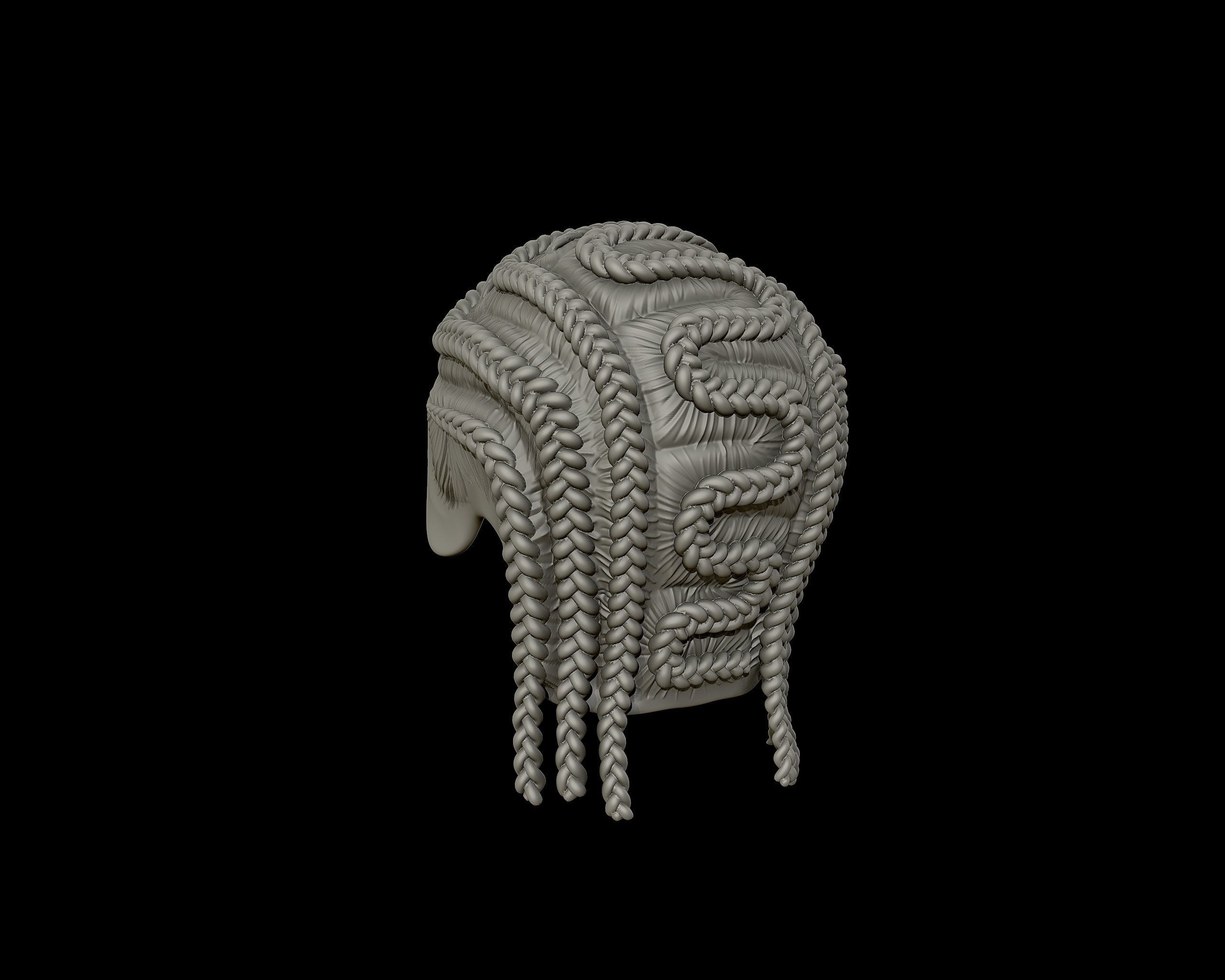 Braid Hairstyle 15 3D print model_14