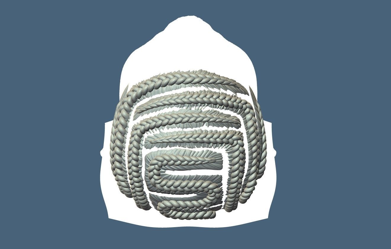 Braid Hairstyle 15 3D print model_5