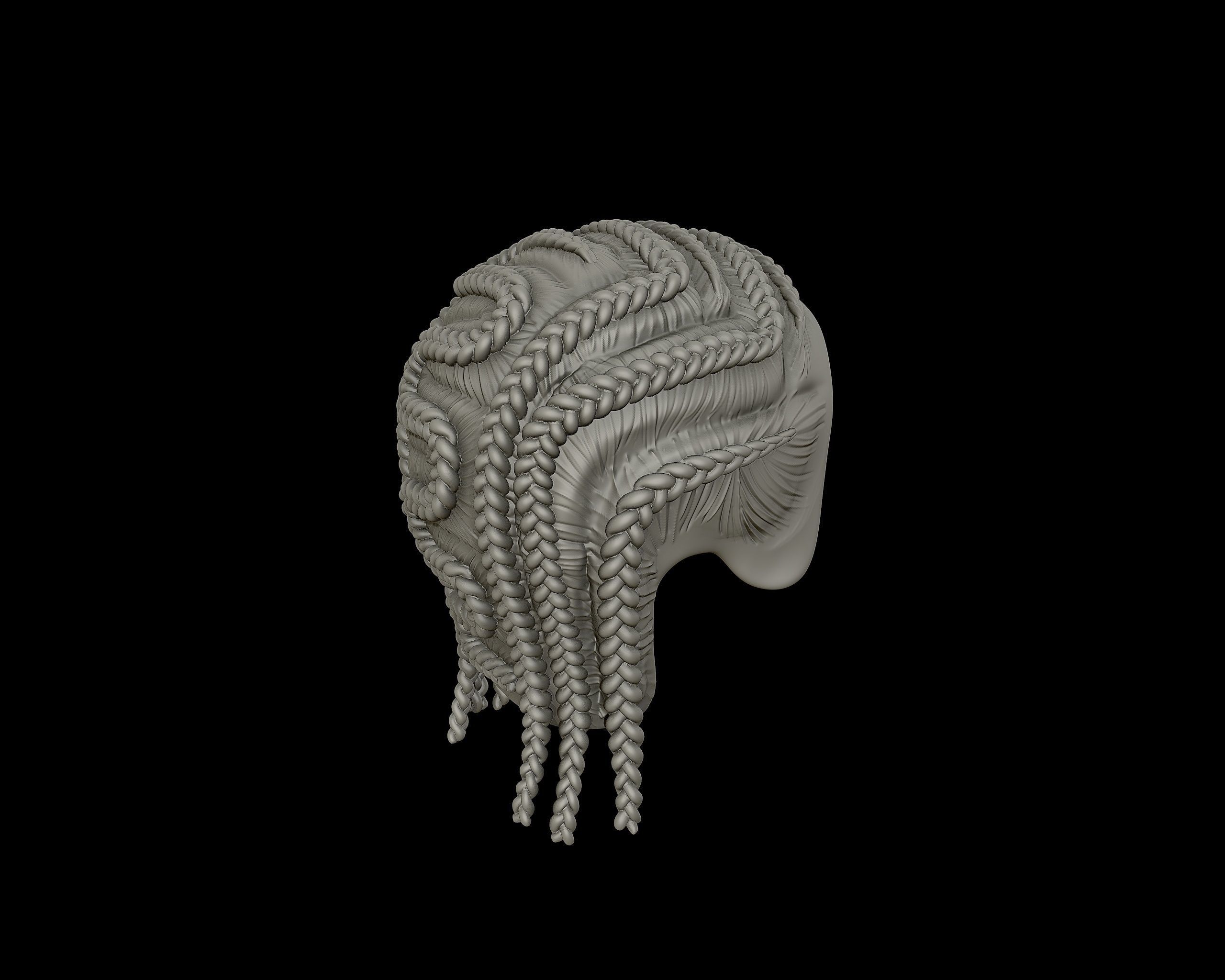 Braid Hairstyle 15 3D print model_17
