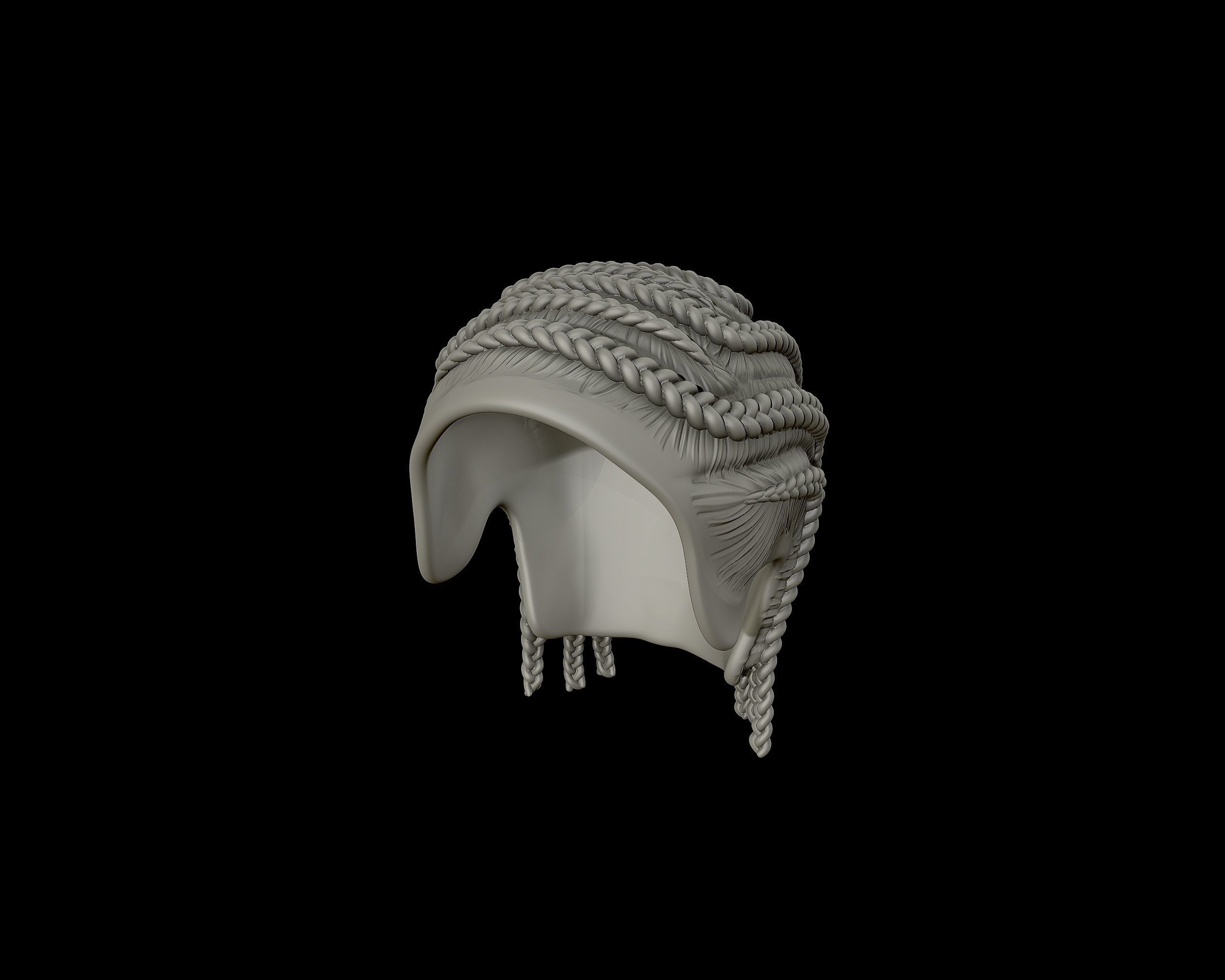Braid Hairstyle 15 3D print model_8