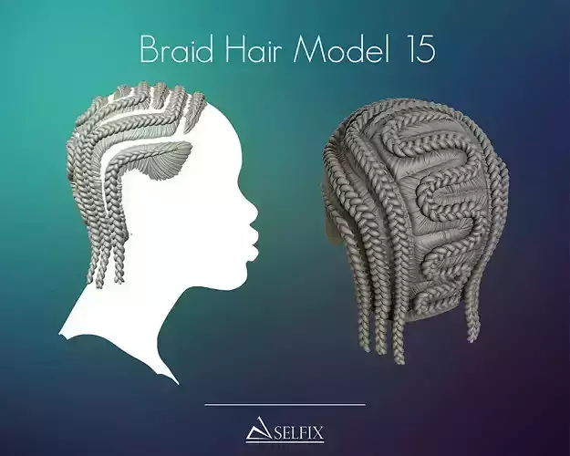 Braid Hairstyle 15 3D print model