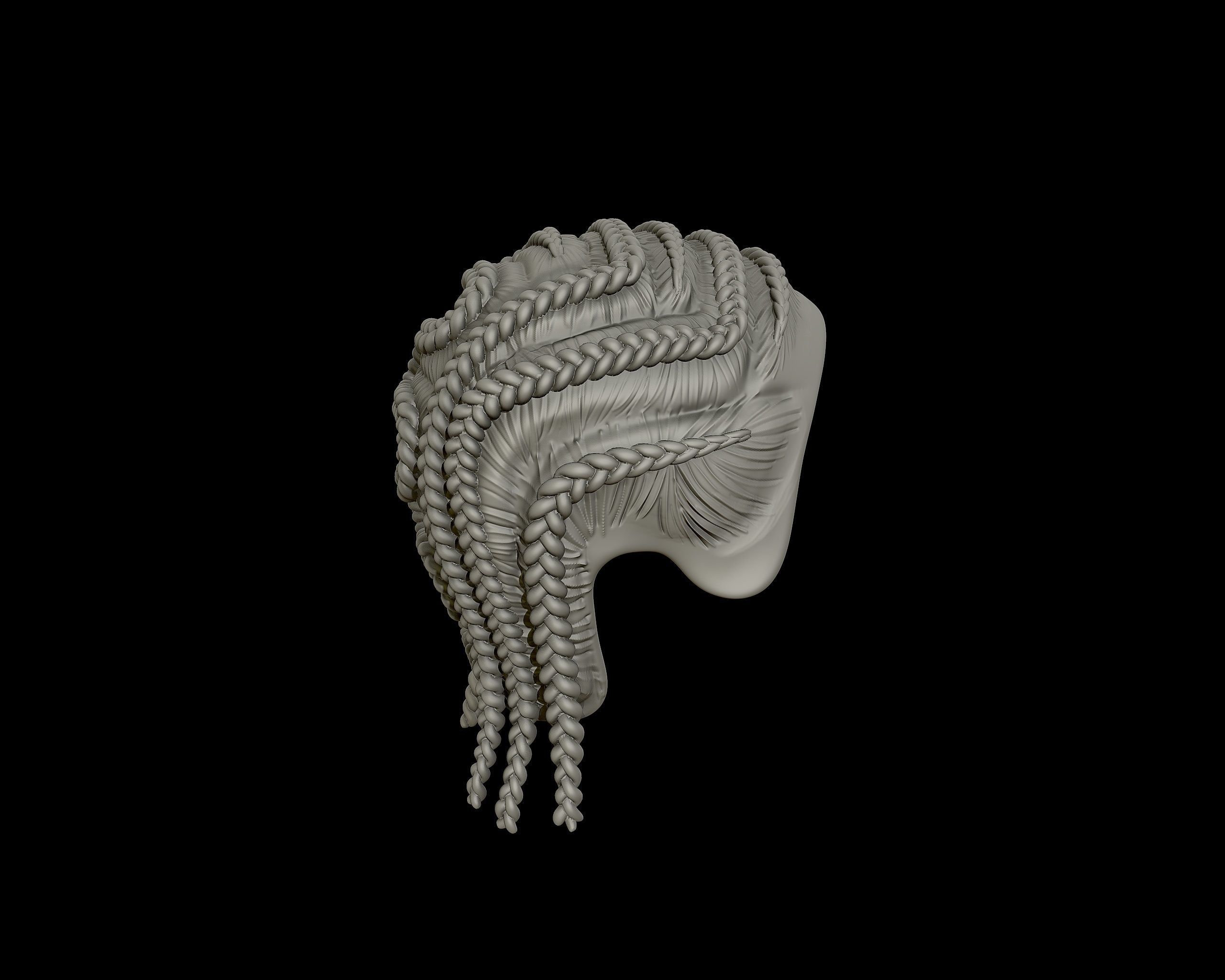 Braid Hairstyle 15 3D print model_18
