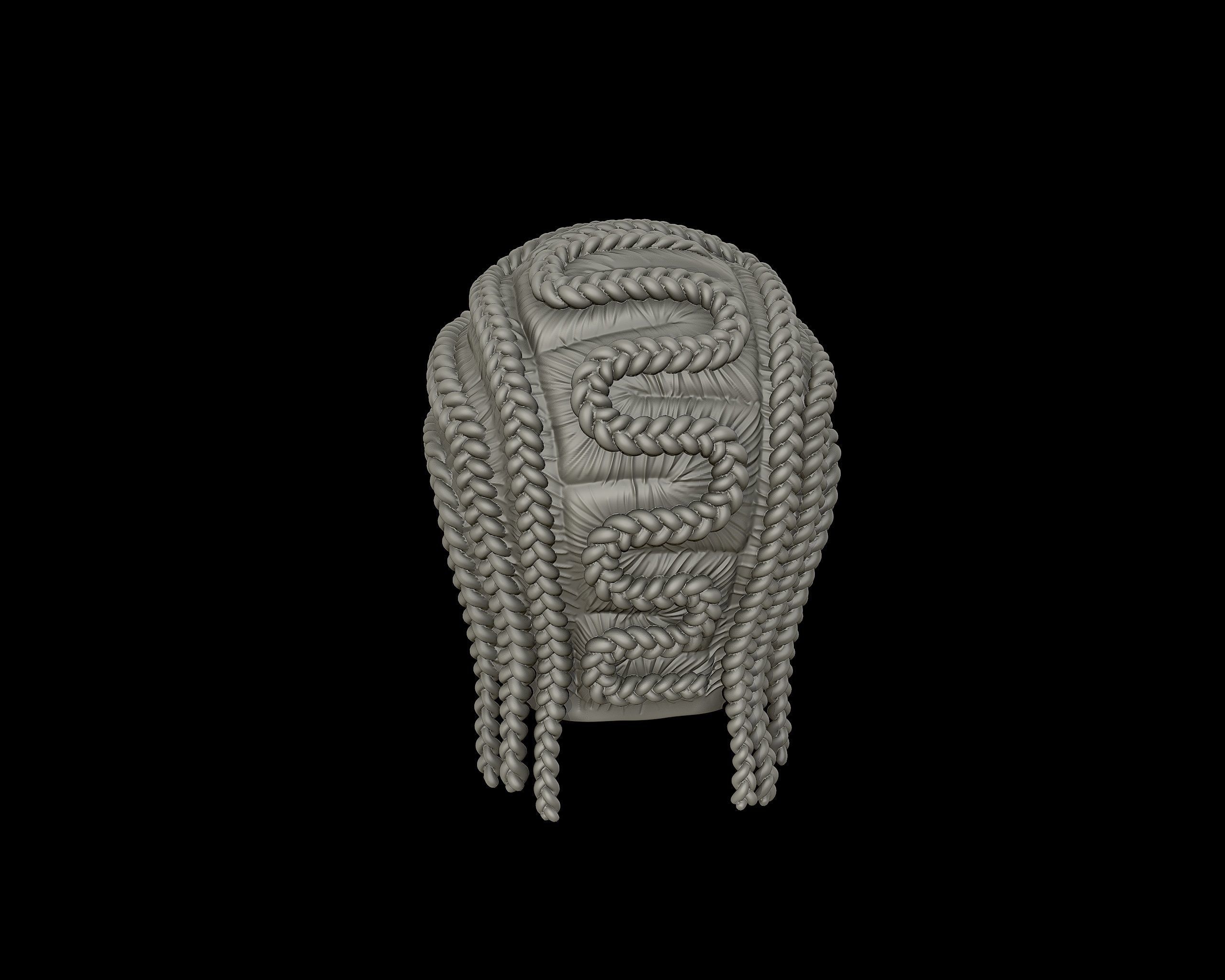 Braid Hairstyle 15 3D print model_15