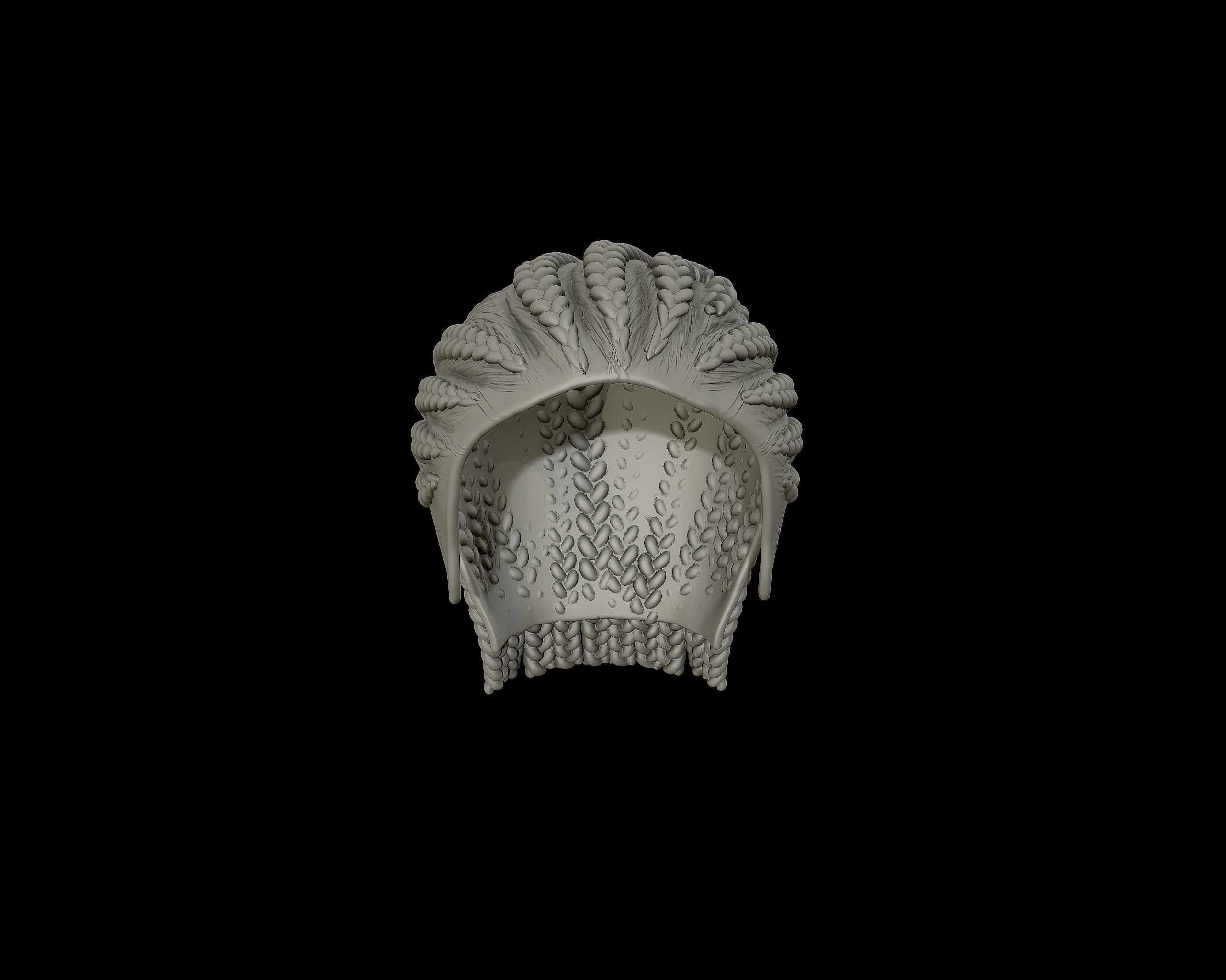 Braid Hairstyle 16 3D print model_7