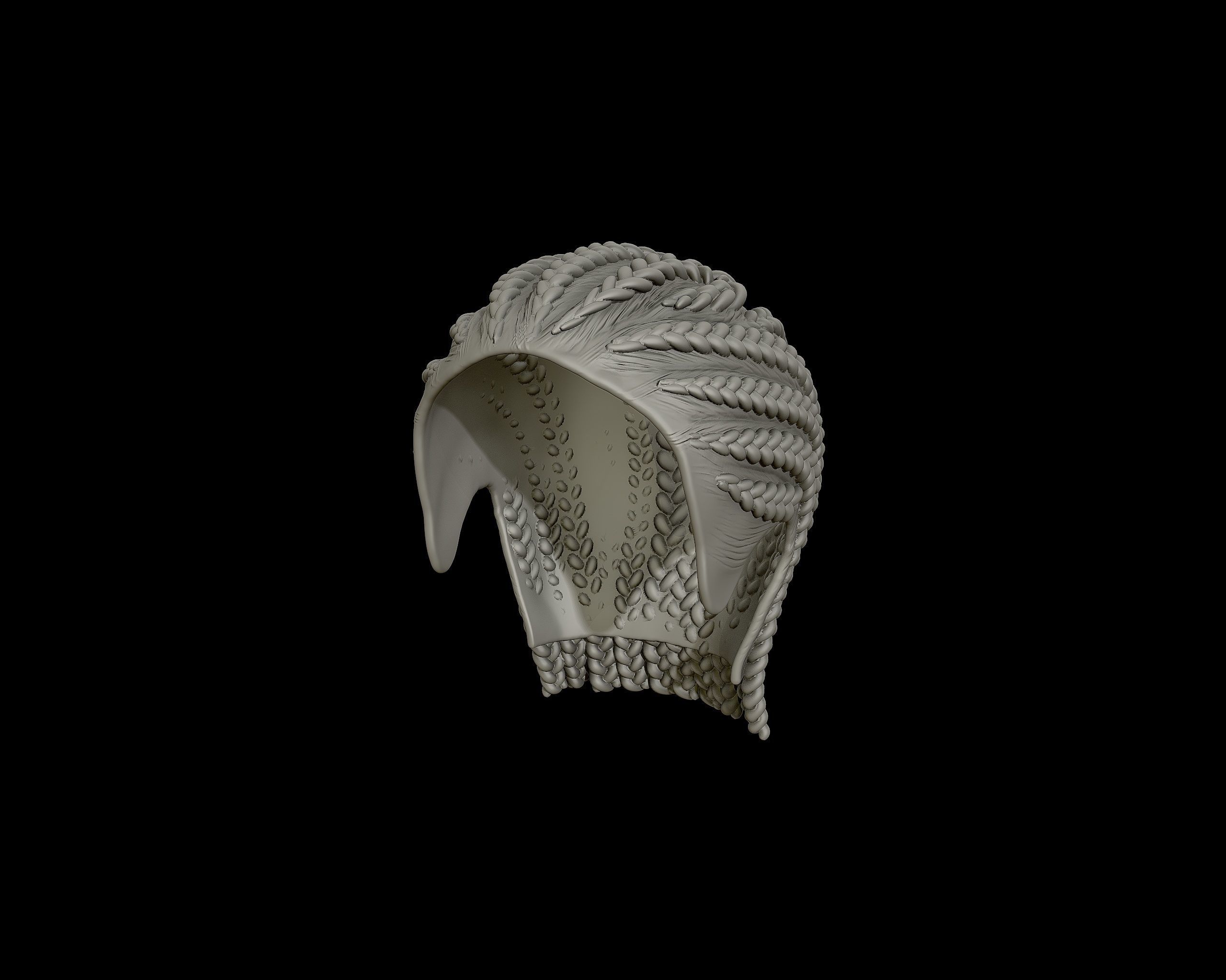 Braid Hairstyle 16 3D print model_8