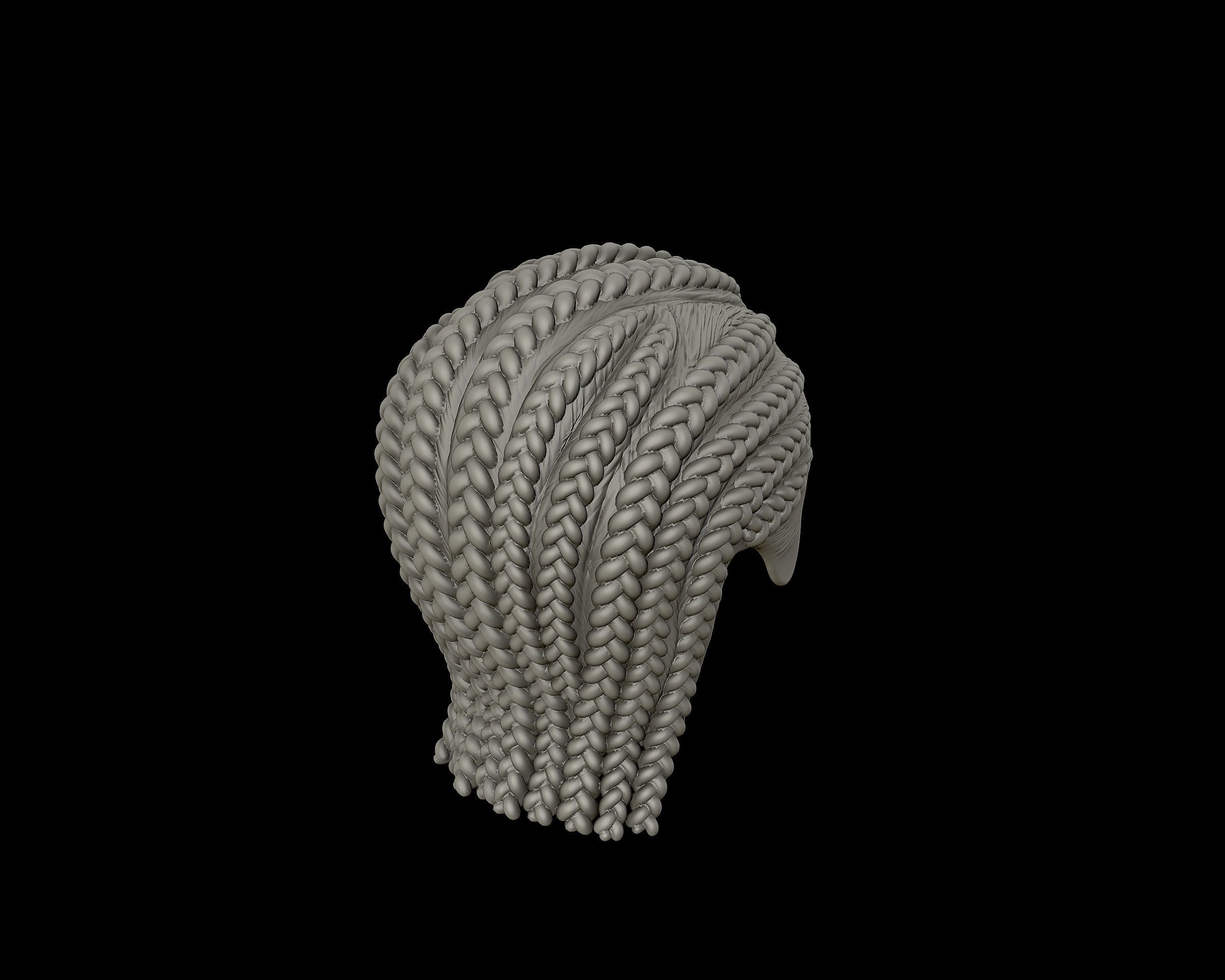 Braid Hairstyle 16 3D print model_16